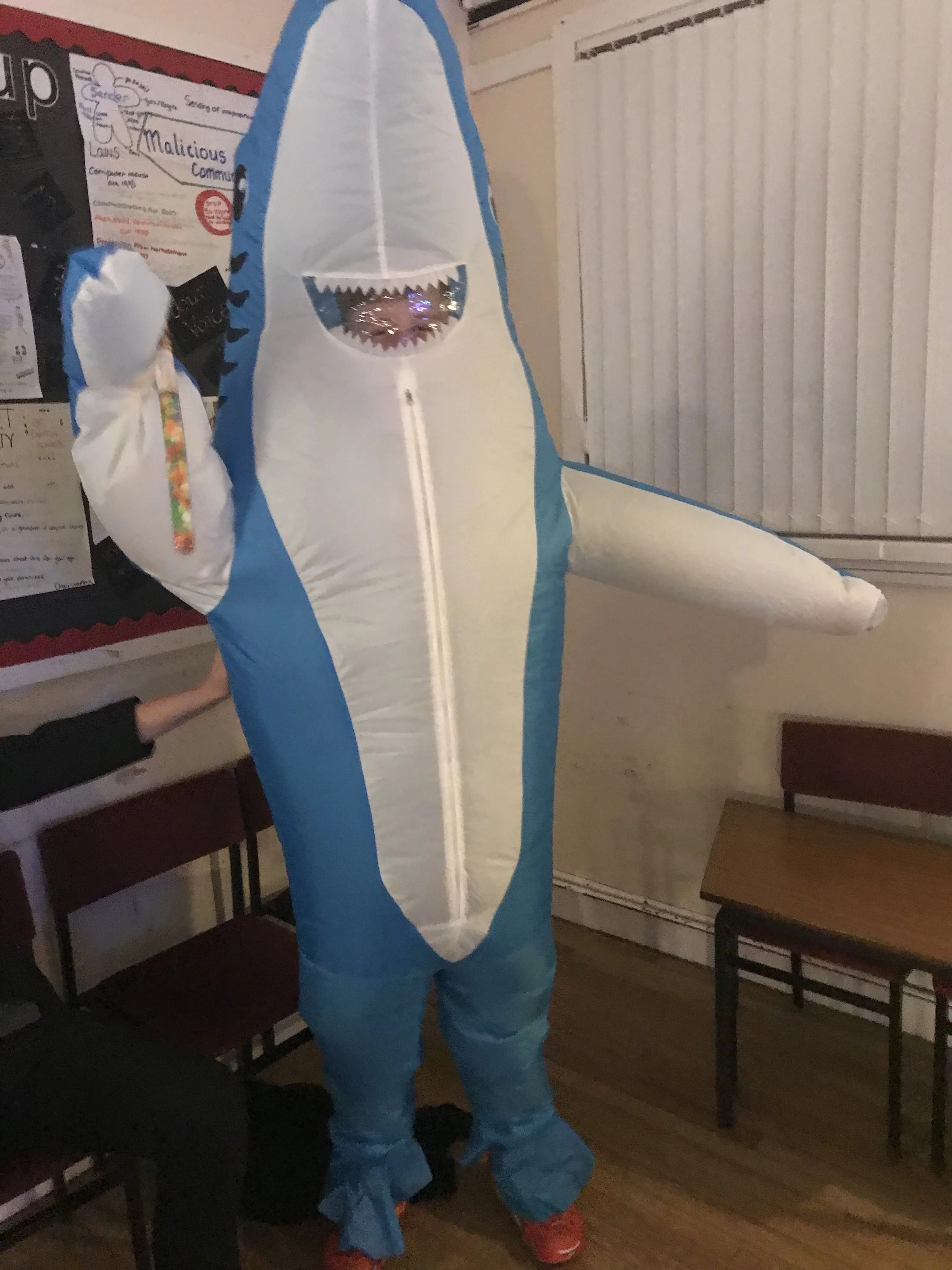 Halloween Shark Halloween Newsham near Blyth, Northumberland