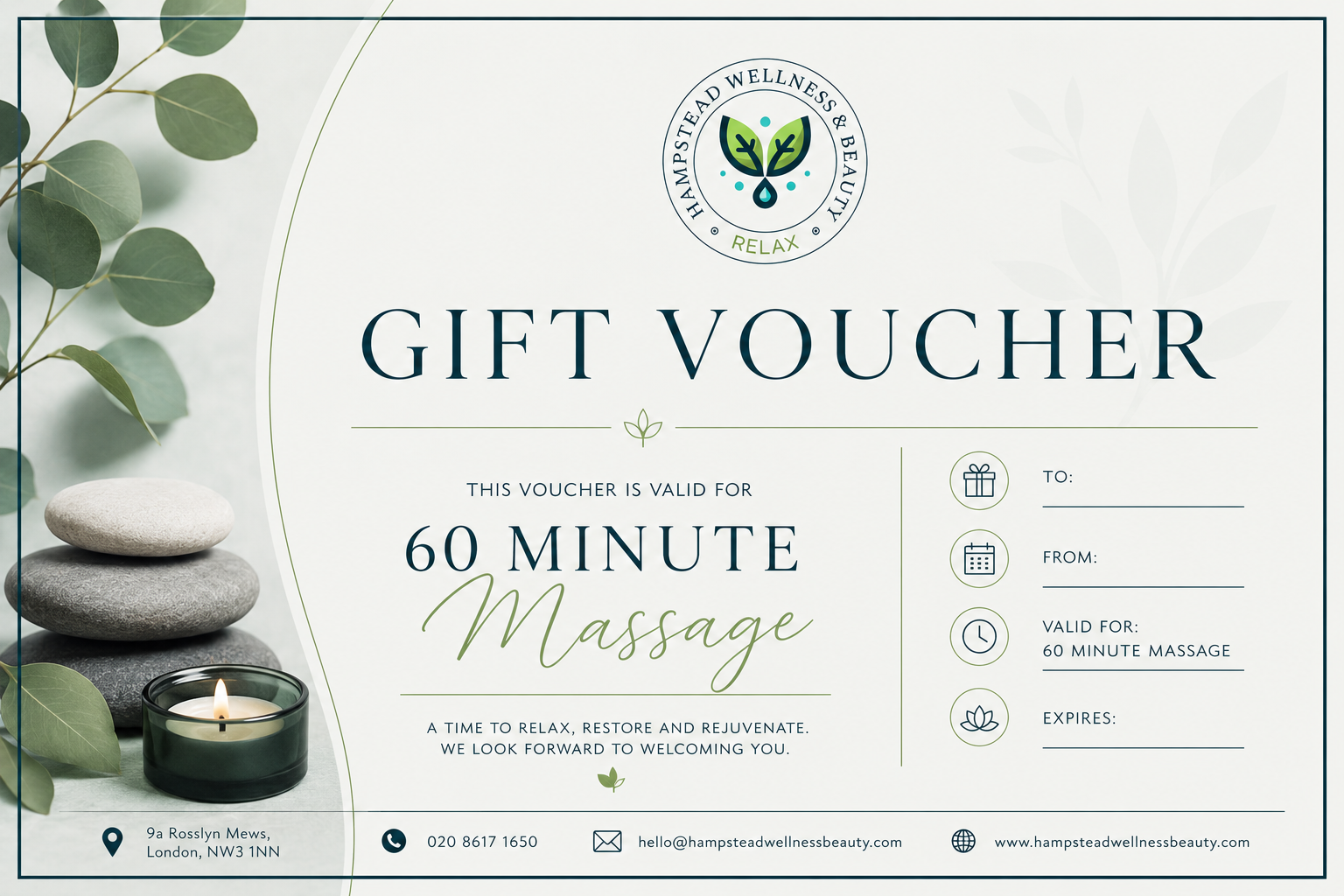 Gift Voucher 60min Massage