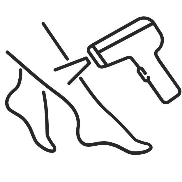 Icon of laser hair removal on leg