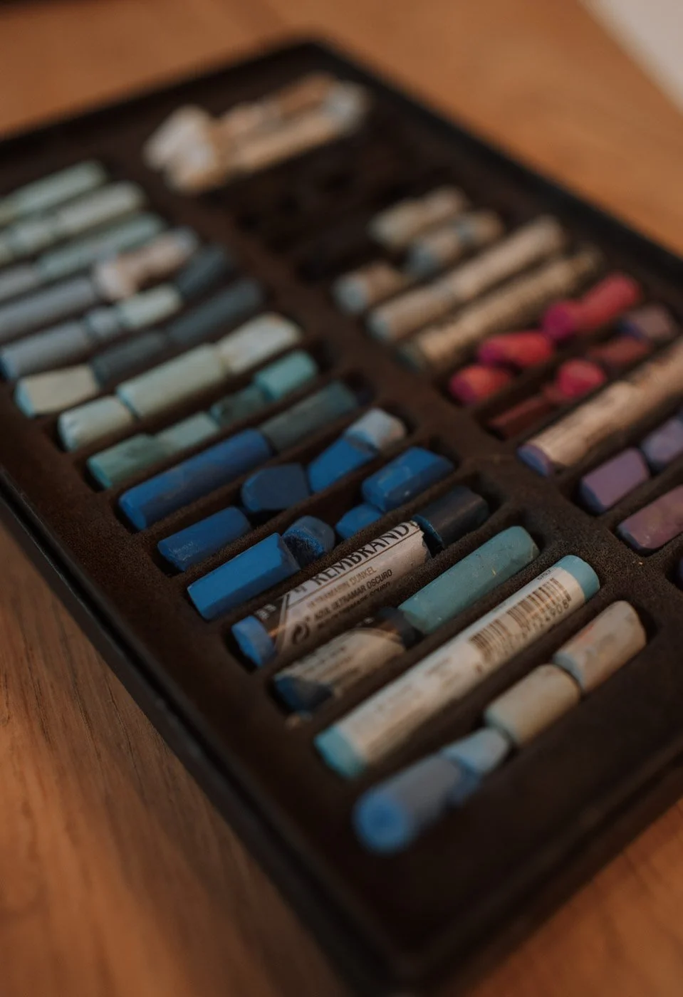 Branding fotografie van creatieve materialen tijdens een workshop – ondernemers fotografie