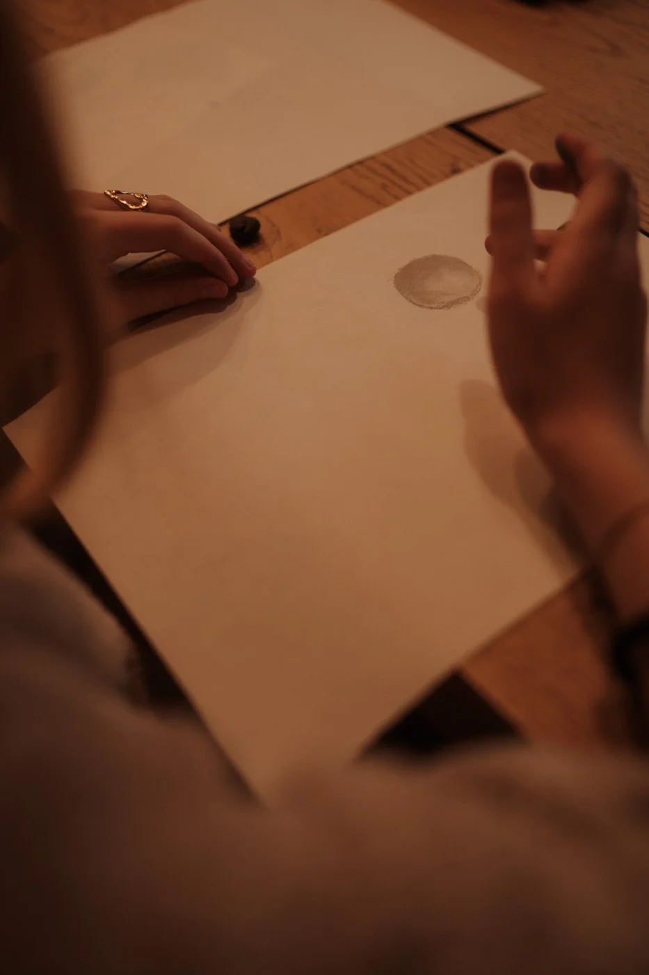 Branding fotografie van creatief proces tijdens workshop