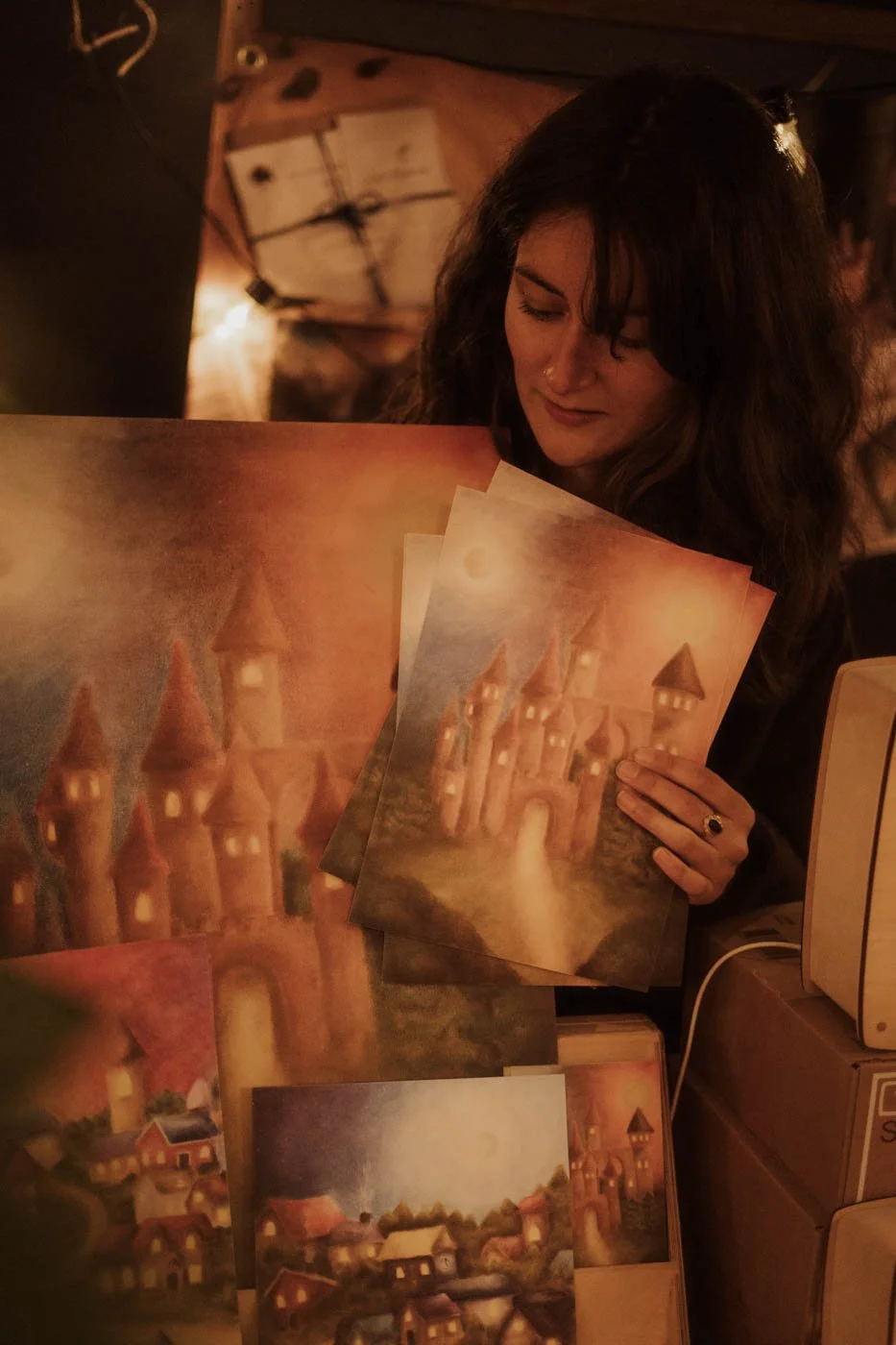 Branding fotografie van Lot Bouwes achter haar stand