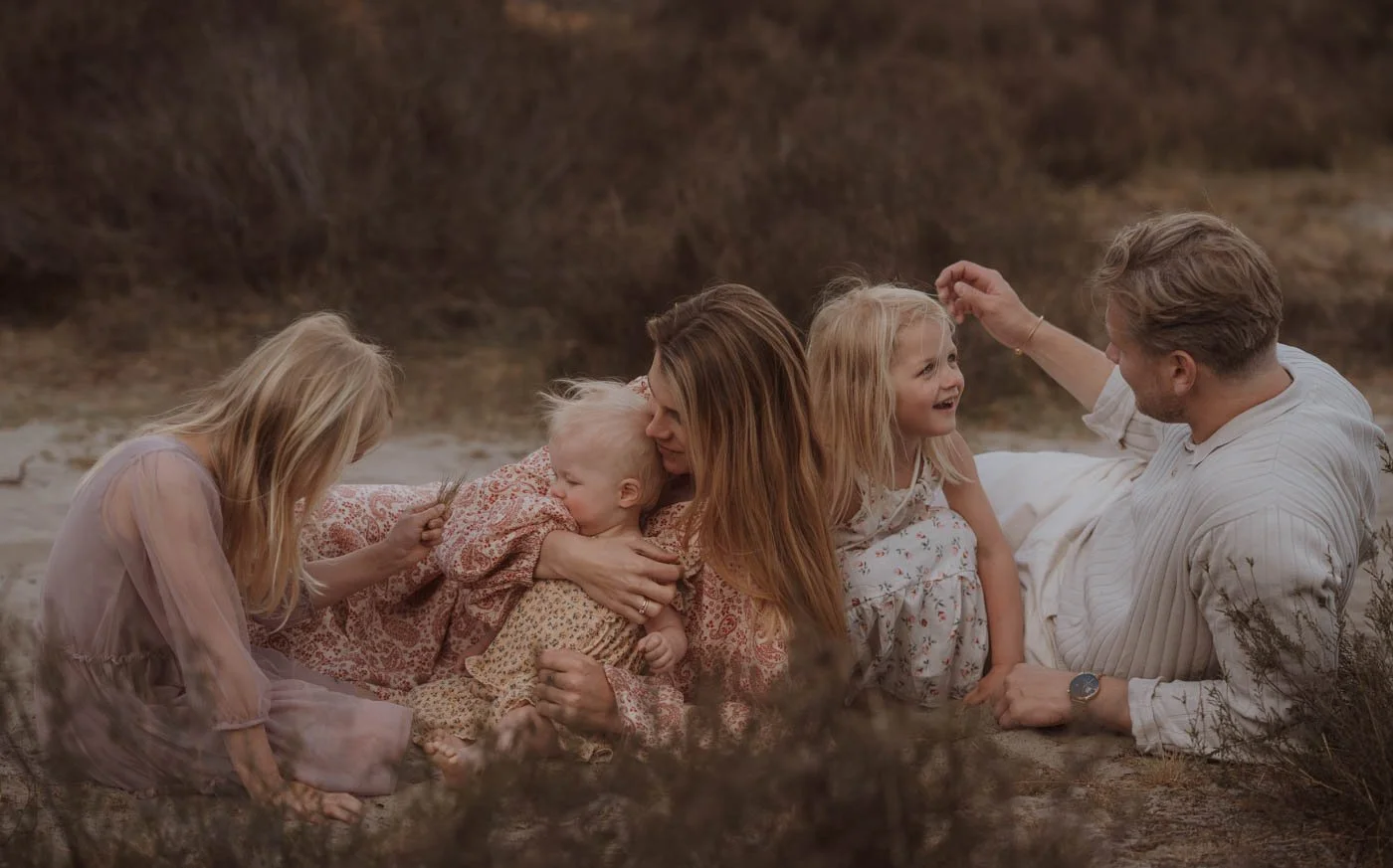 Familie fotoshoot in de lente in Soestduinen