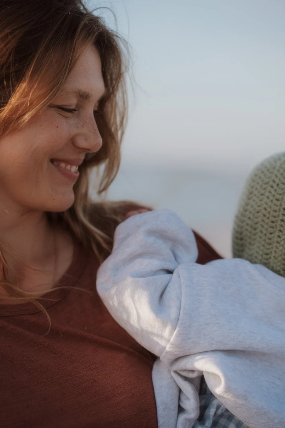 Motherhood fotografie aan zee
