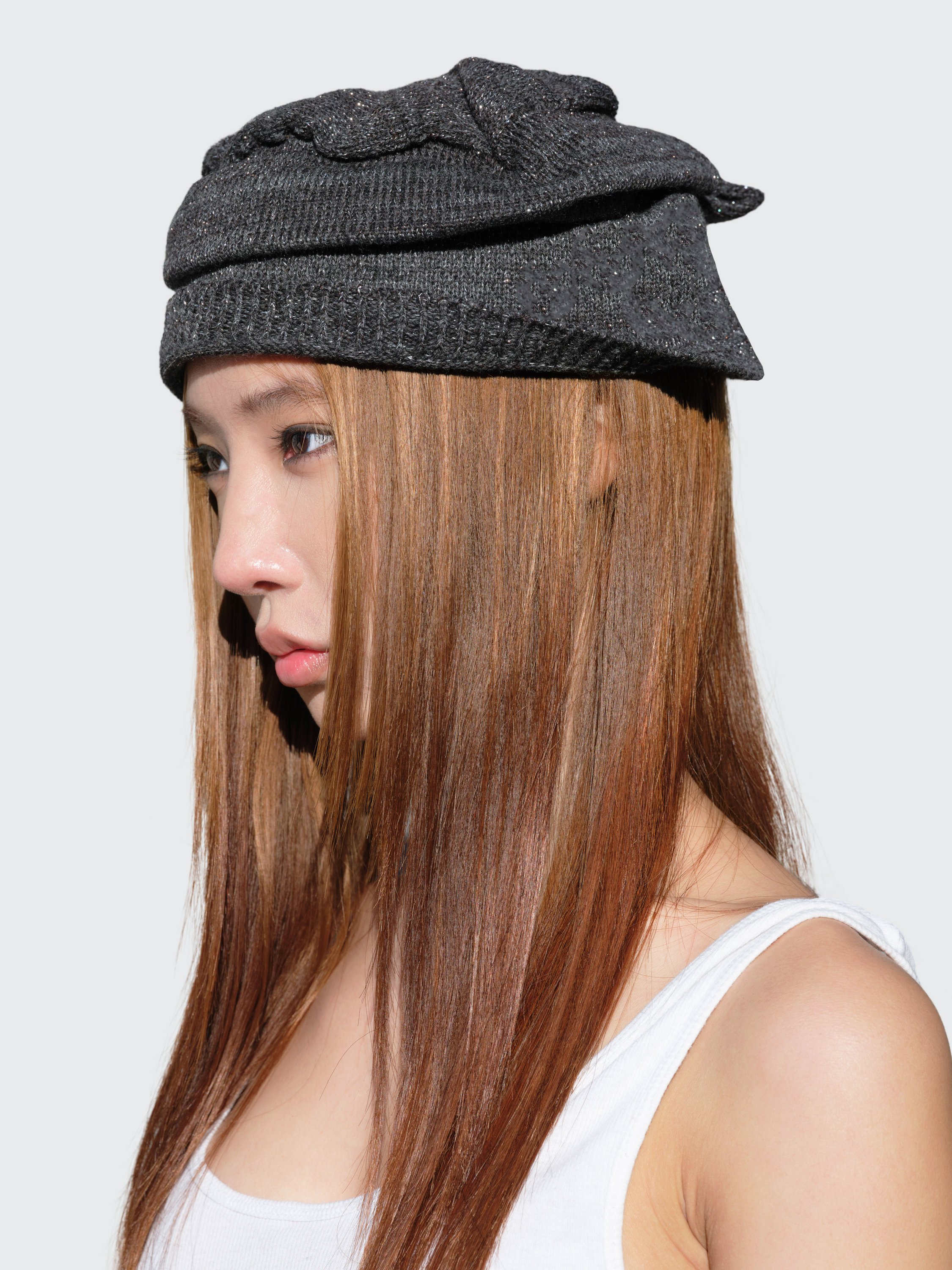 Beret Beanie - Dark Grey