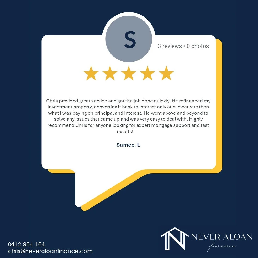 Helping clients simplify their finances and get better outcomes is what it&rsquo;s all about. Grateful for the trust and kind words. Always available to review your home loan set up!

#MortgageBroker #Refinance #PropertyInvestment #FinanceTips #Clien