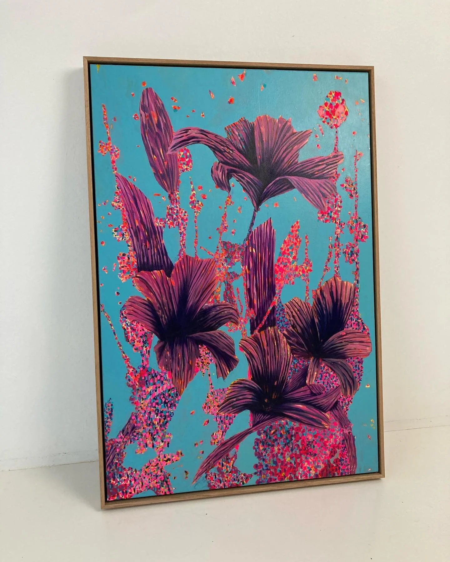 It&rsquo;s been 9 months since we welcomed our beautiful little Billy boy into the world. So not a lot of painting happening in the studio, until now!!!!!

Latest piece, acrylic on canvas, framed in Tassie oak.