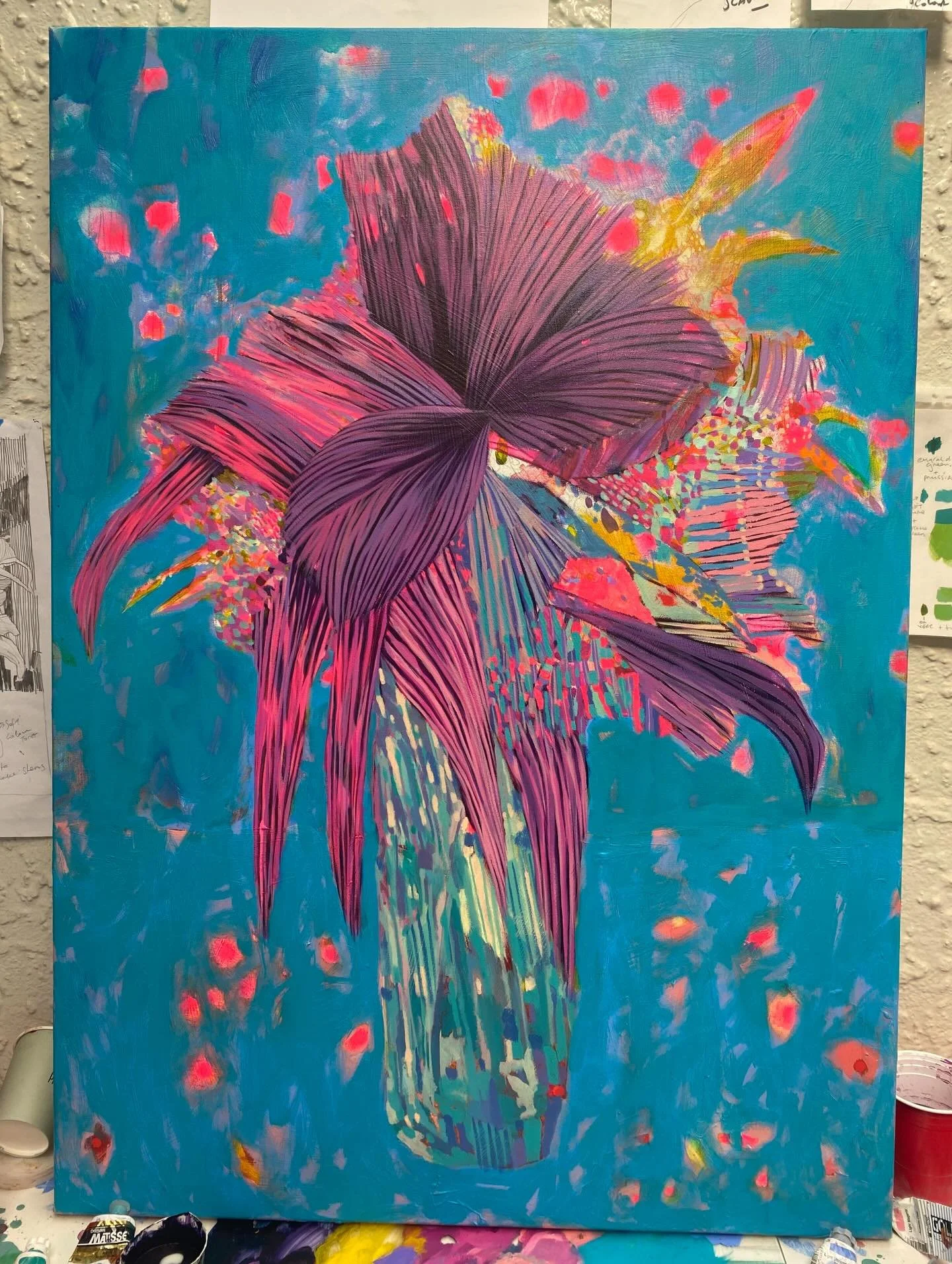 WORK IN PROGRESS&hellip;&hellip;.My interpretation of the classic vase &amp; flower arrangement!!!!