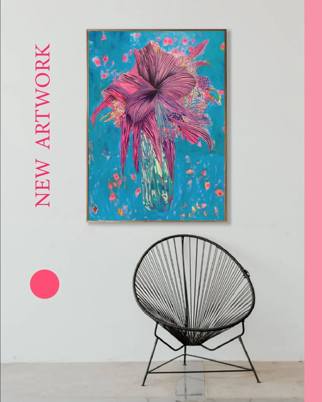 NEW ARTWORK - &ldquo;Electric Blue&rdquo;
Medium: Acrylic Polymer on Canvas - Size: 75cm x 135cm - My interpretation of the classic flowers in vase.
DM me for enquiries.