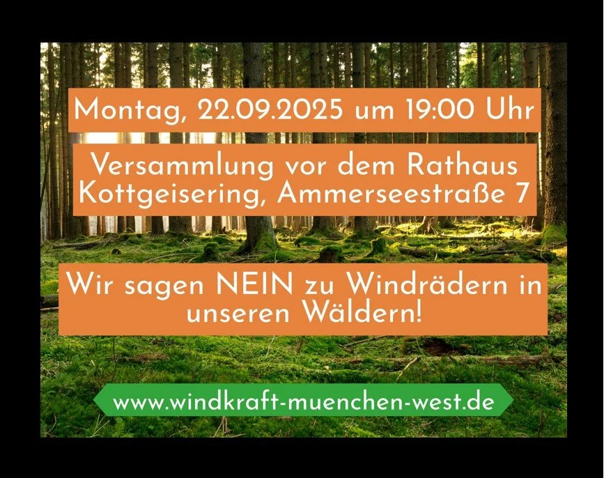 Versammlung am 22.9.25 vor dem Rathaus Kottgeisering