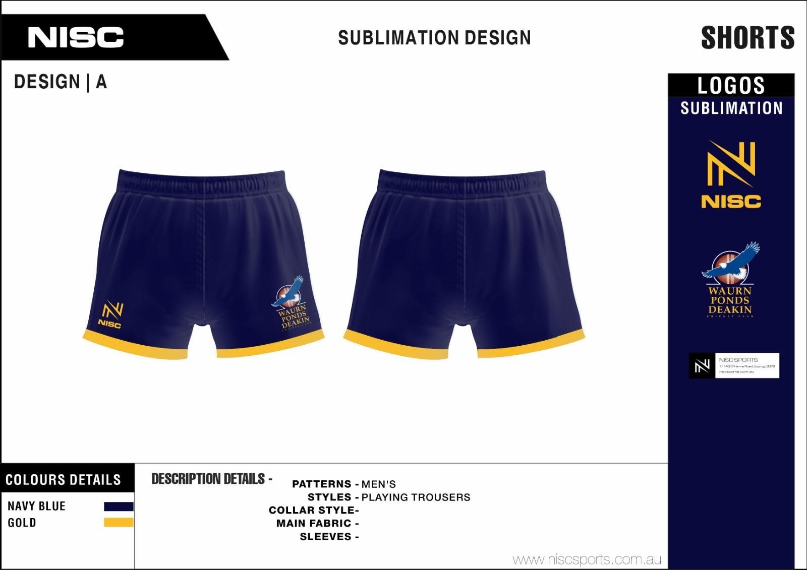 Warun Ponds Deakin Cc Shorts