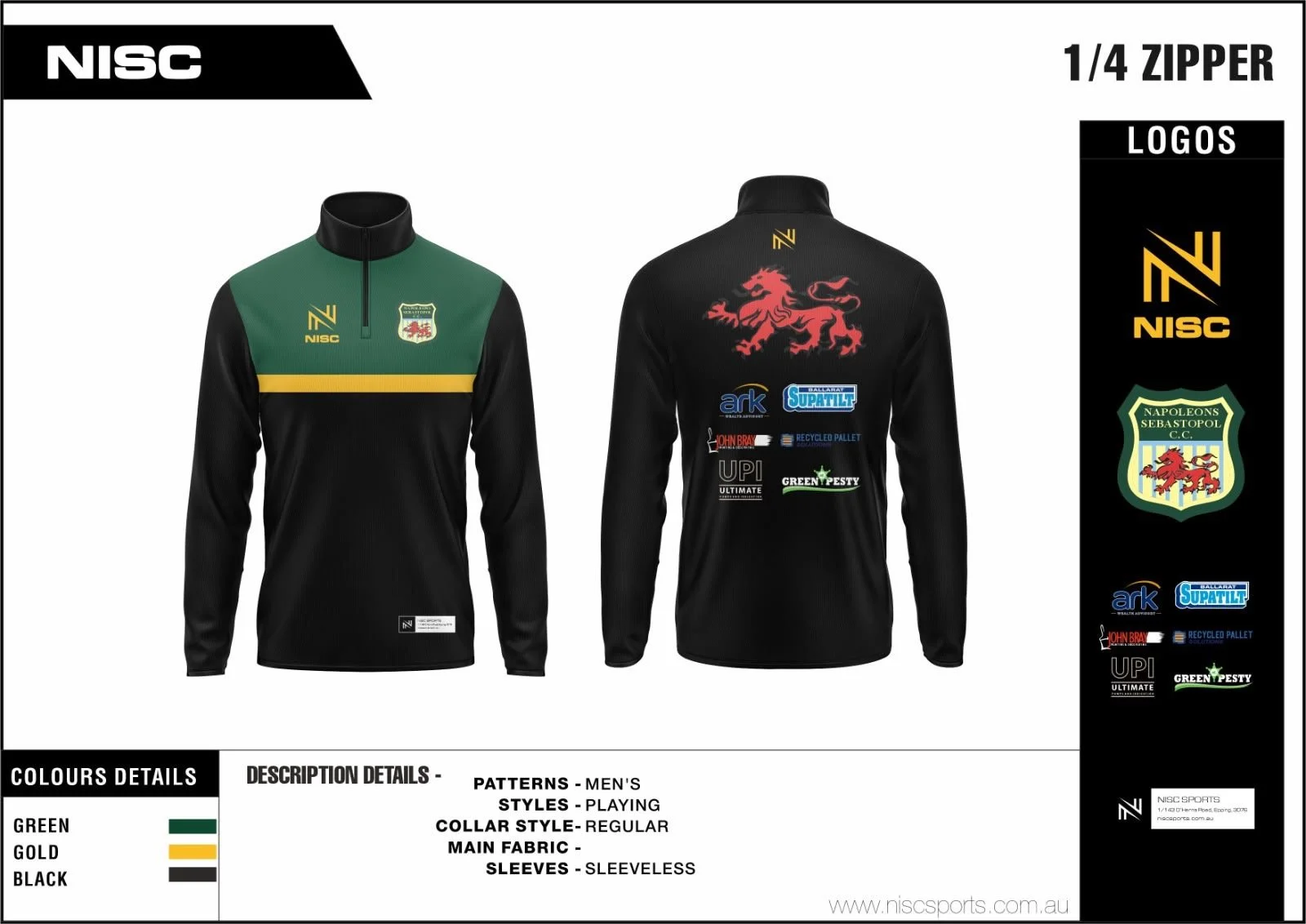 Naps/Sebas Cc Quarter Zip