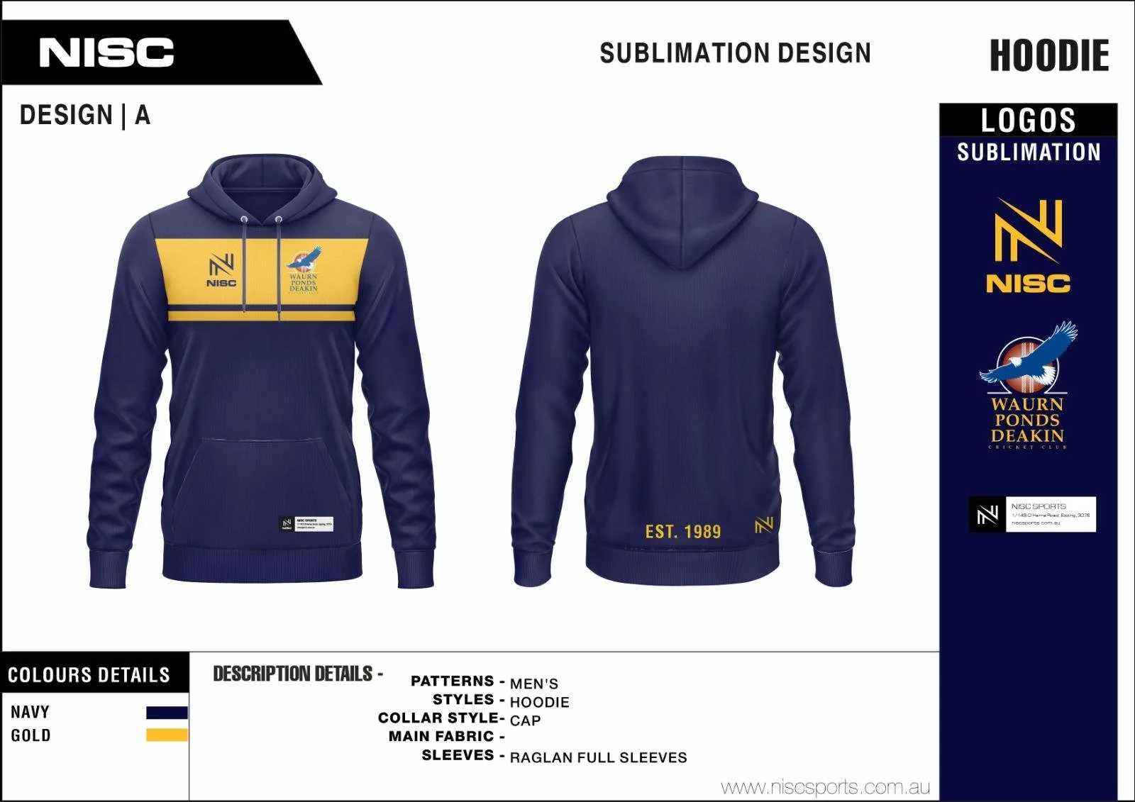 Waurn Ponds Deakin Cc Hoodie