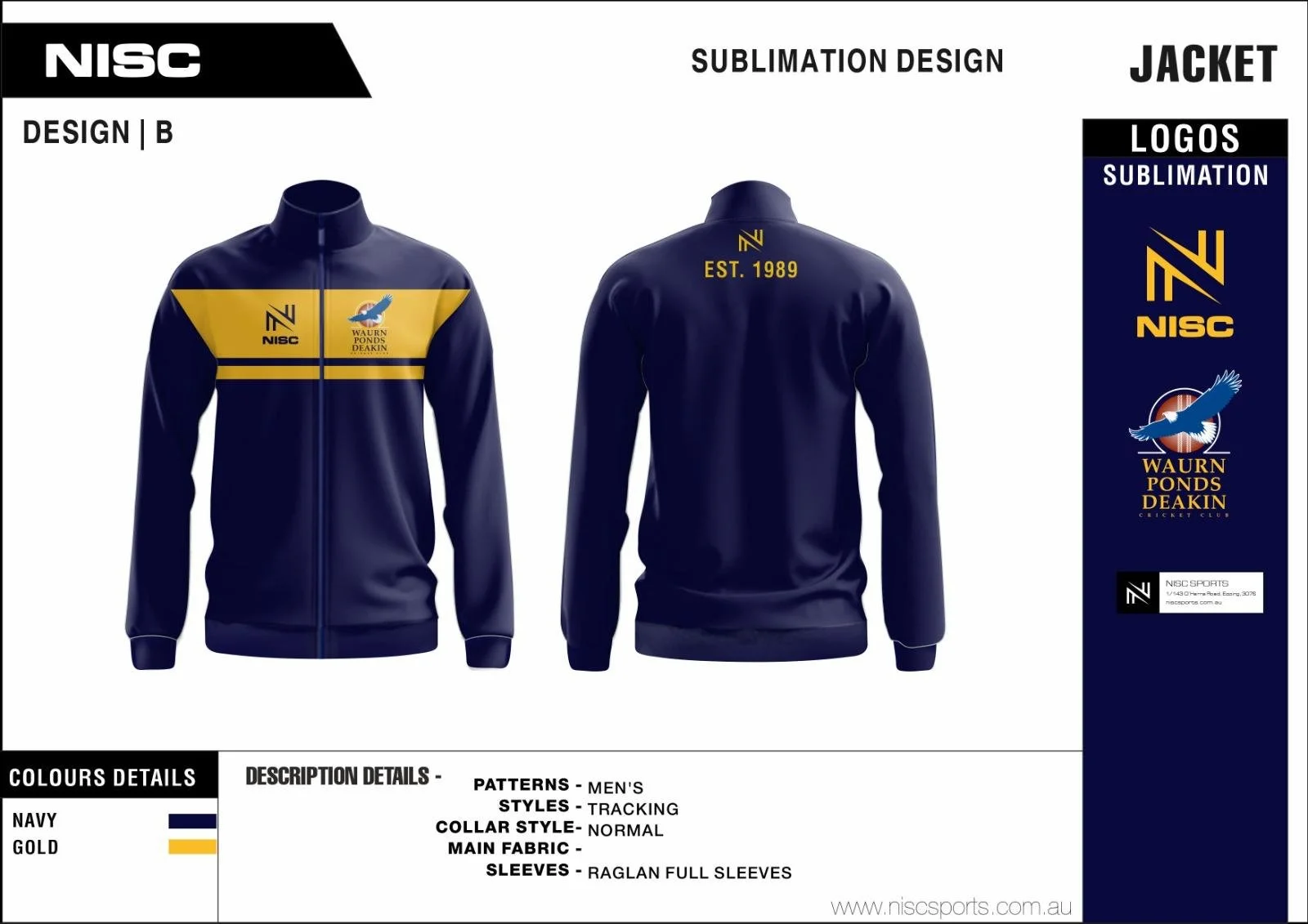 Waurn Ponds Deakin Cc Jacket