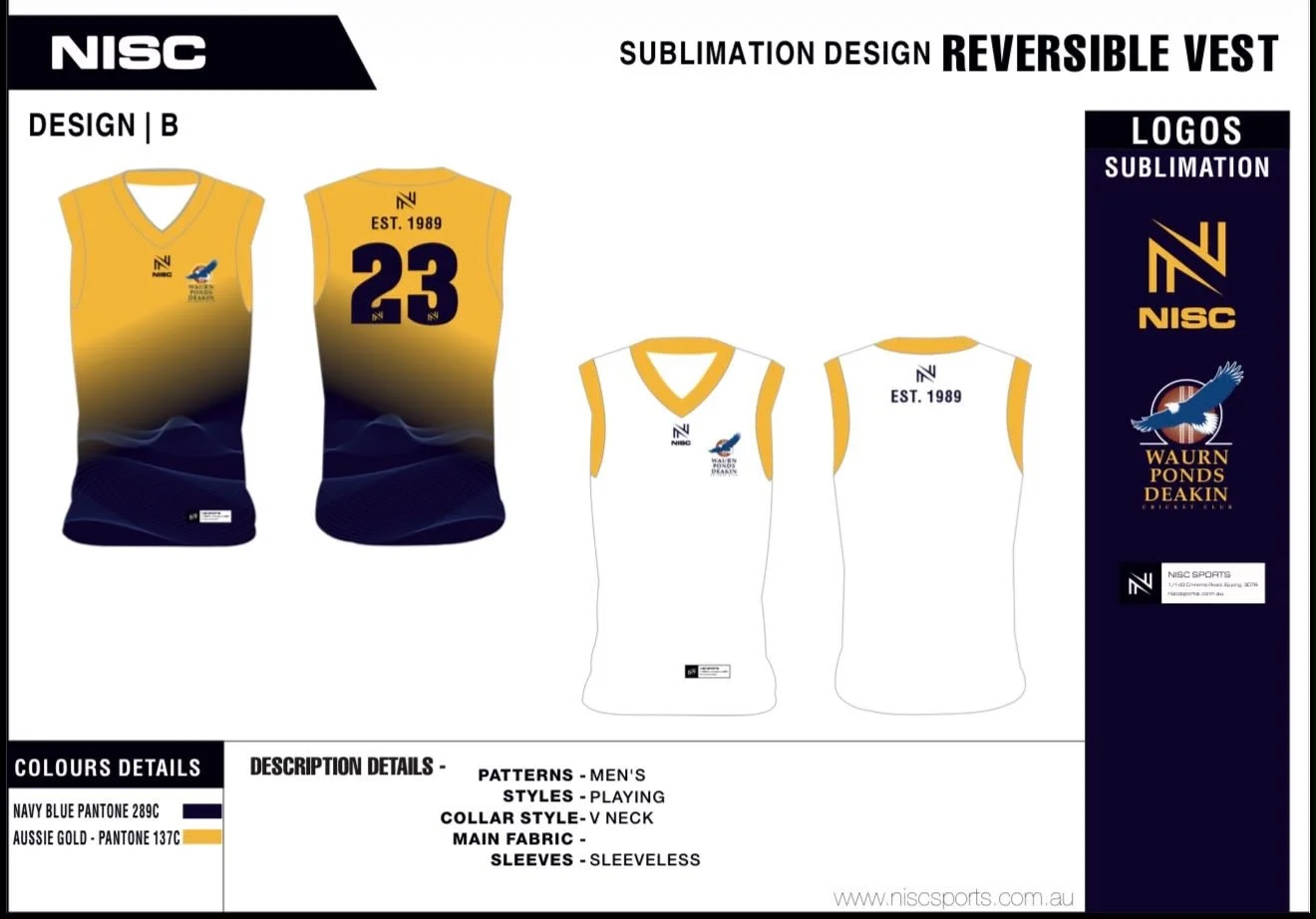 Waurn Ponds Cc Reversible Vest