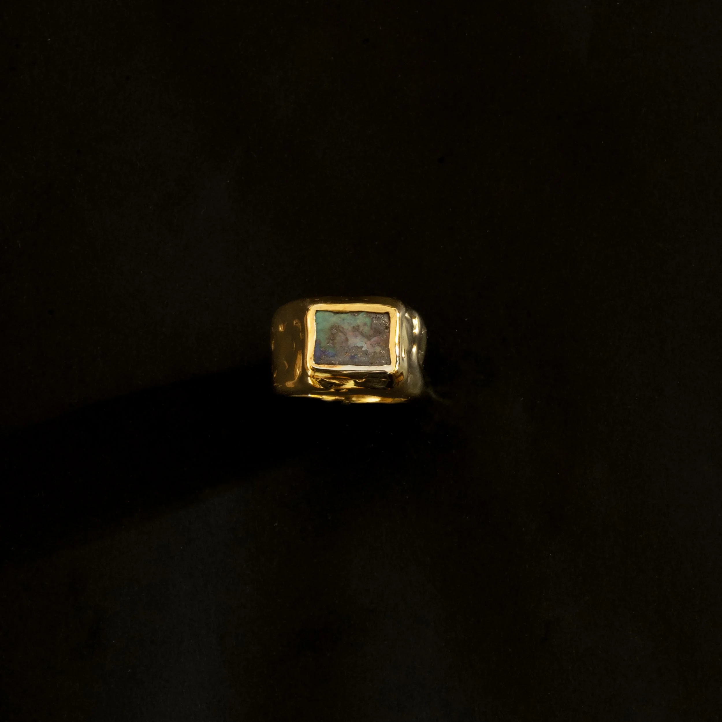 Gold Opal Ring