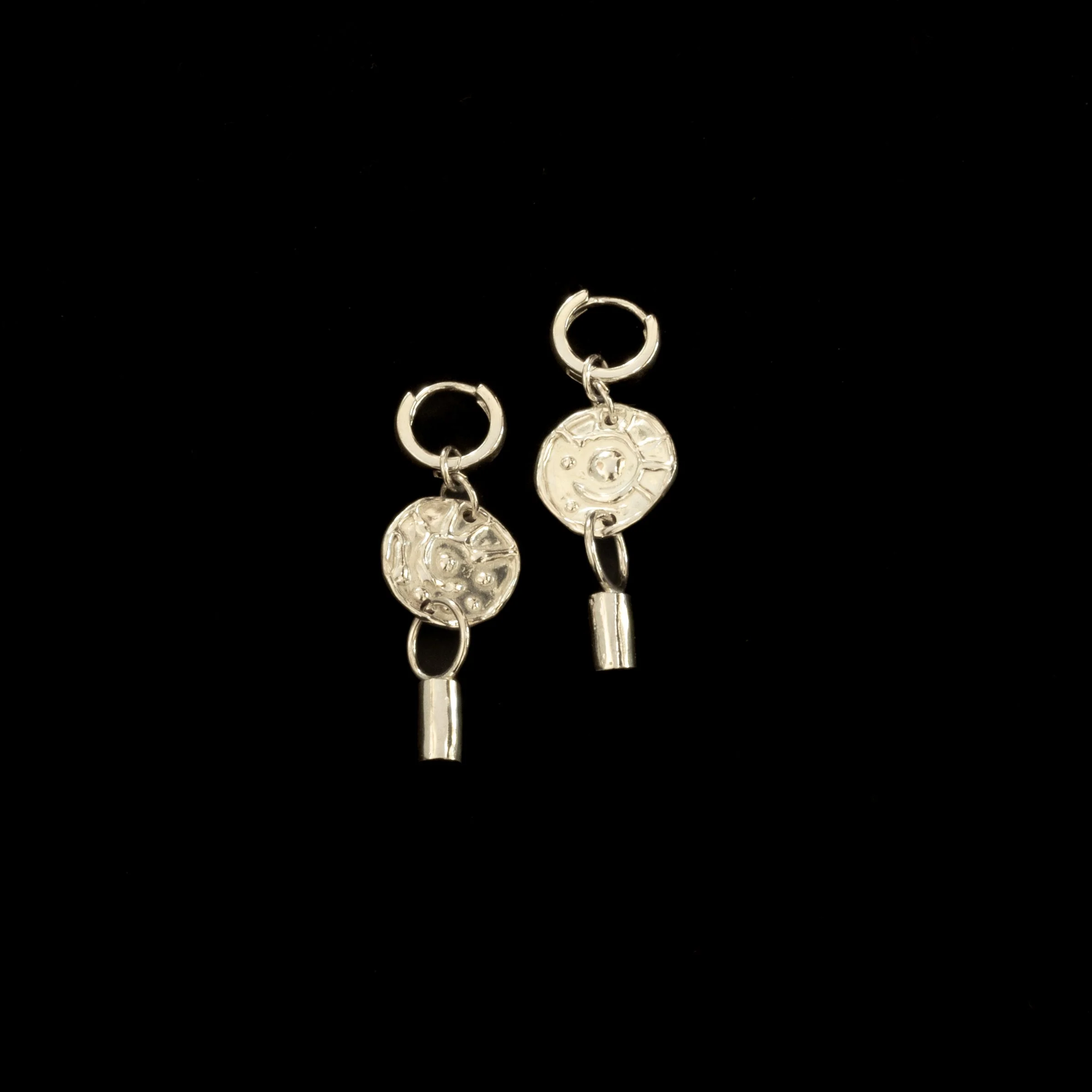 Silver Coin Earrings