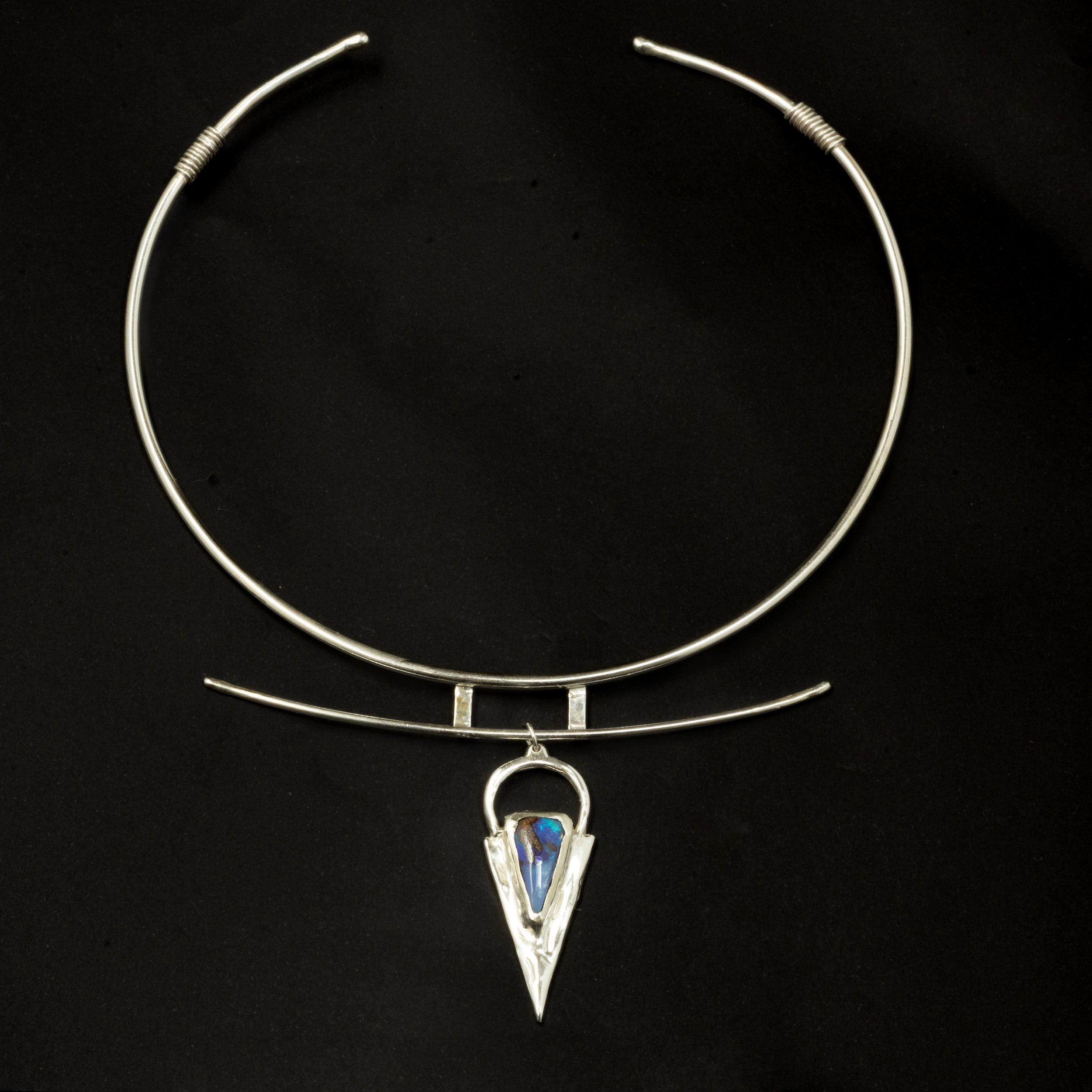 Silver Opal Choker