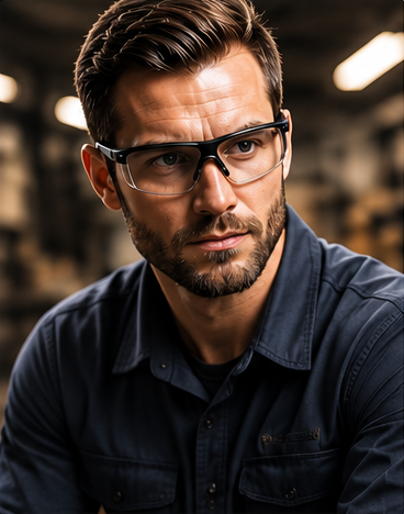 Certified men's safety glasses