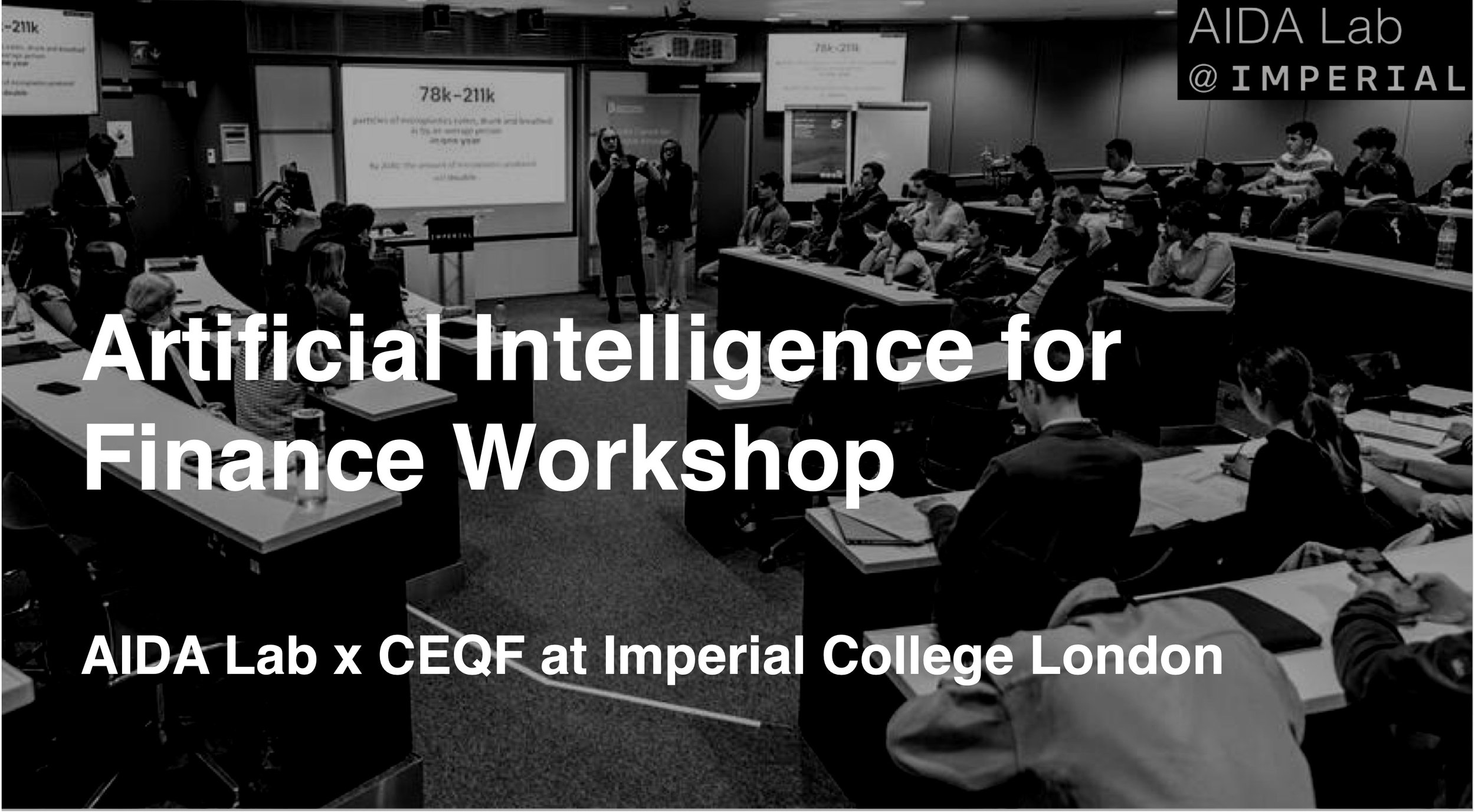 Artificial Intelligence for Finance Workshop at Imperial College London