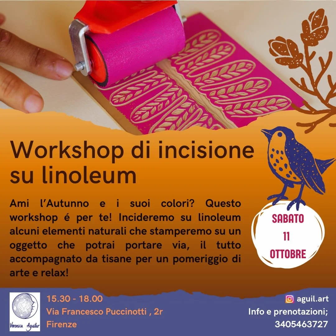 Workshop di incisione e stampa: “Stampi-Amo l’Autunno"!”
