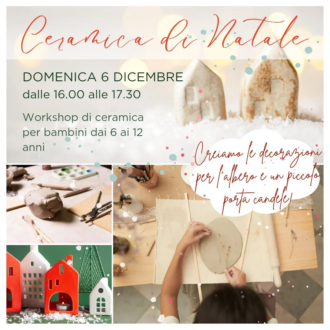 Ceramica di Natale: workshop per bambini! 