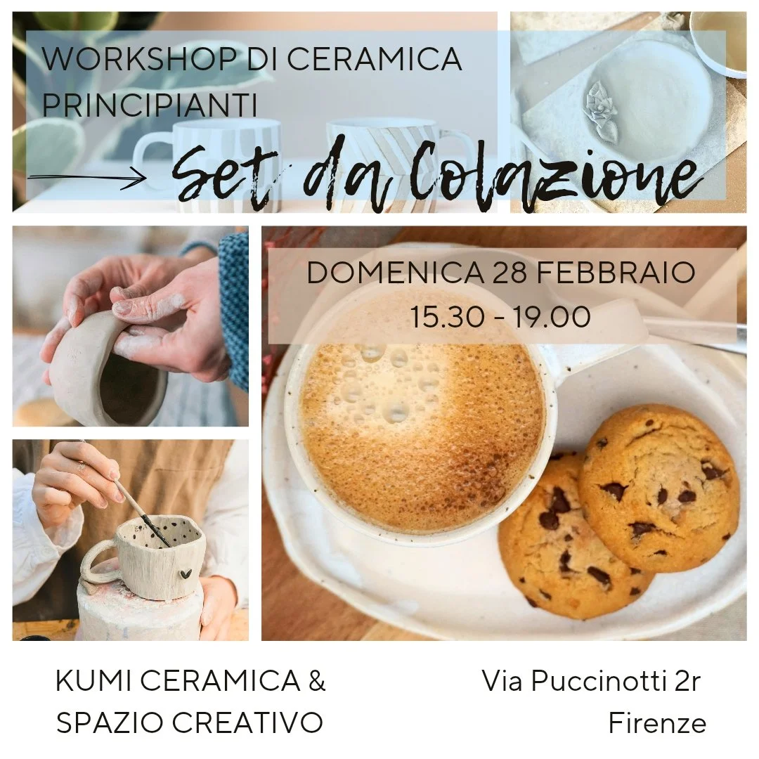 Workshop di Ceramica Principianti: Set da colazione 