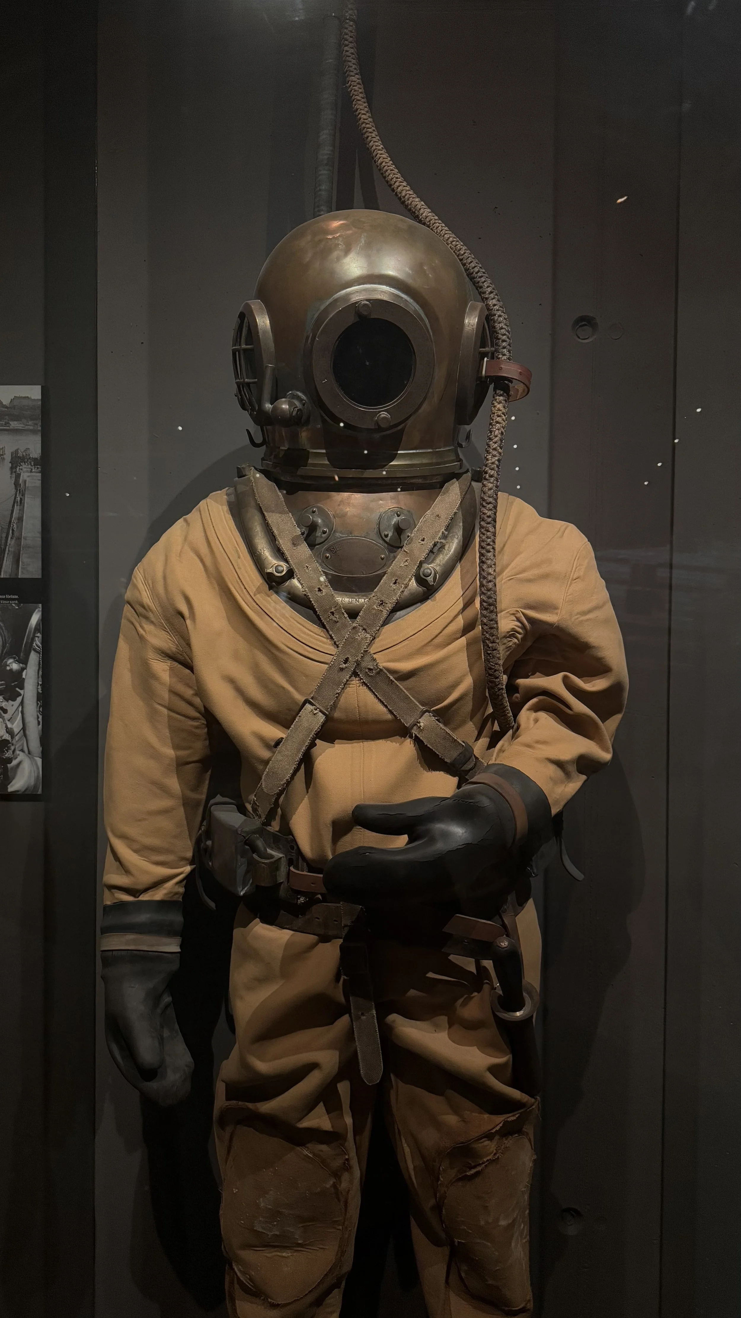 Taucheranzug im Vasamuseum.