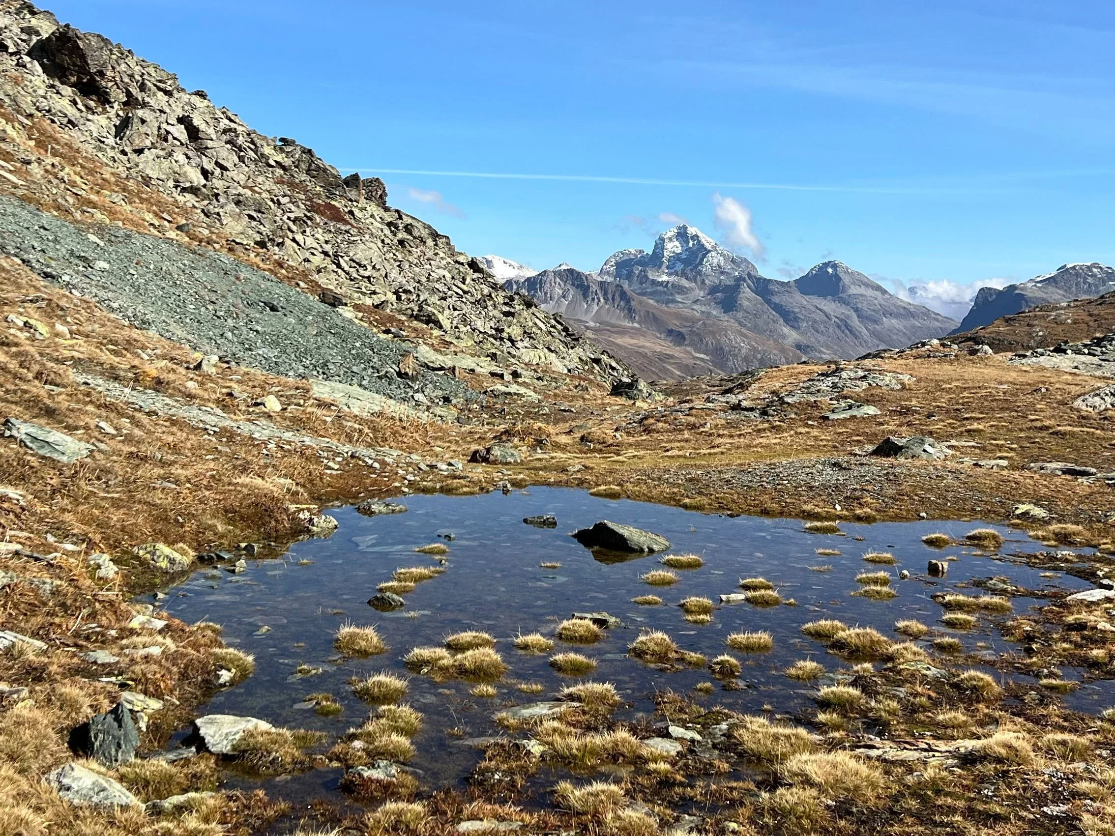 Herbstliche Berglandschaft.