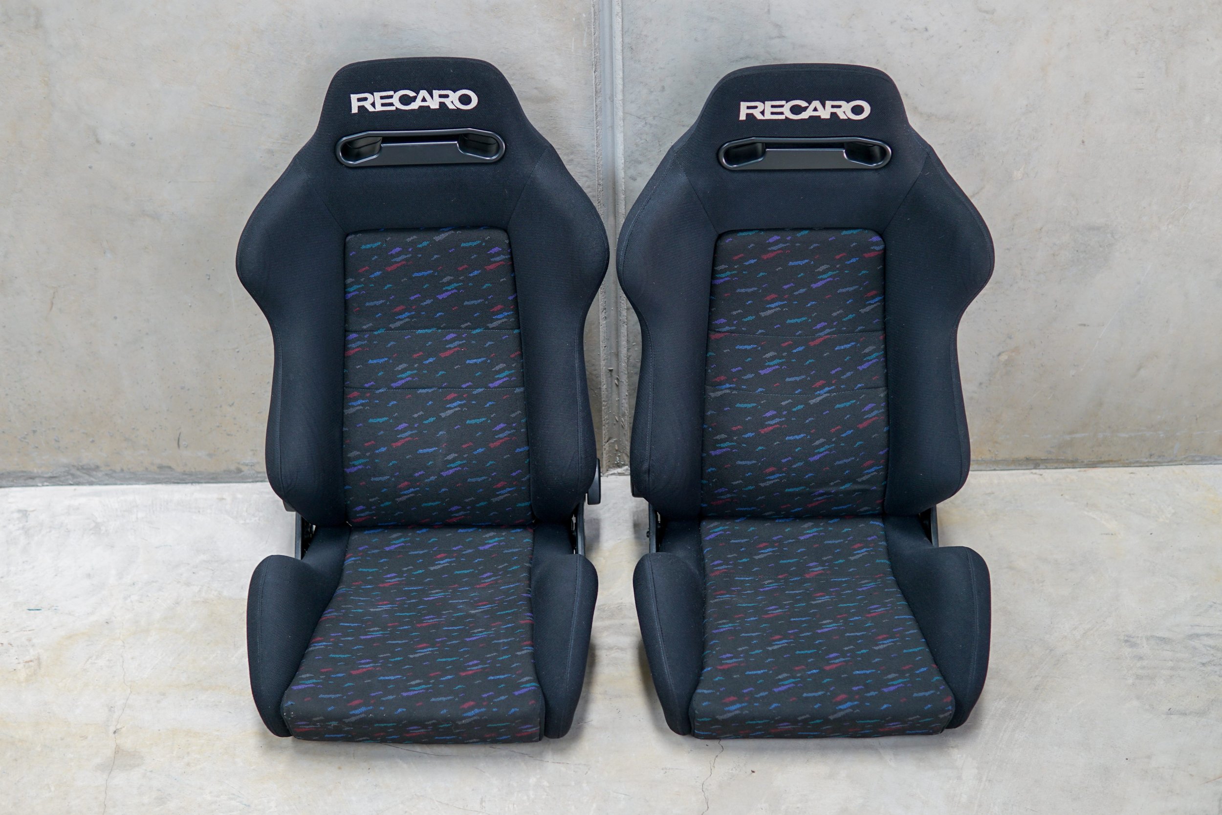 (Pair) Recaro SR-2 Le Mans Confettis - Semi Bucket Seats