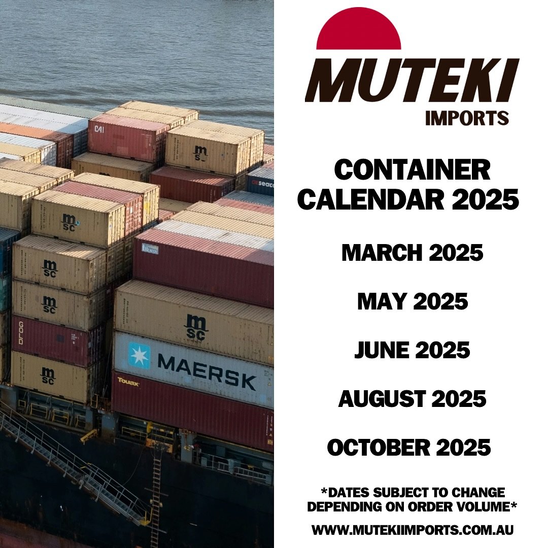 UPDATED CONTAINER DATES FOR 2025!

Super excited and thankful to everyone that&rsquo;s supporting us! We can&rsquo;t wait to import more parts for everyone this year!

We went from 2 containers last year to potentially doing 5 containers this years.
