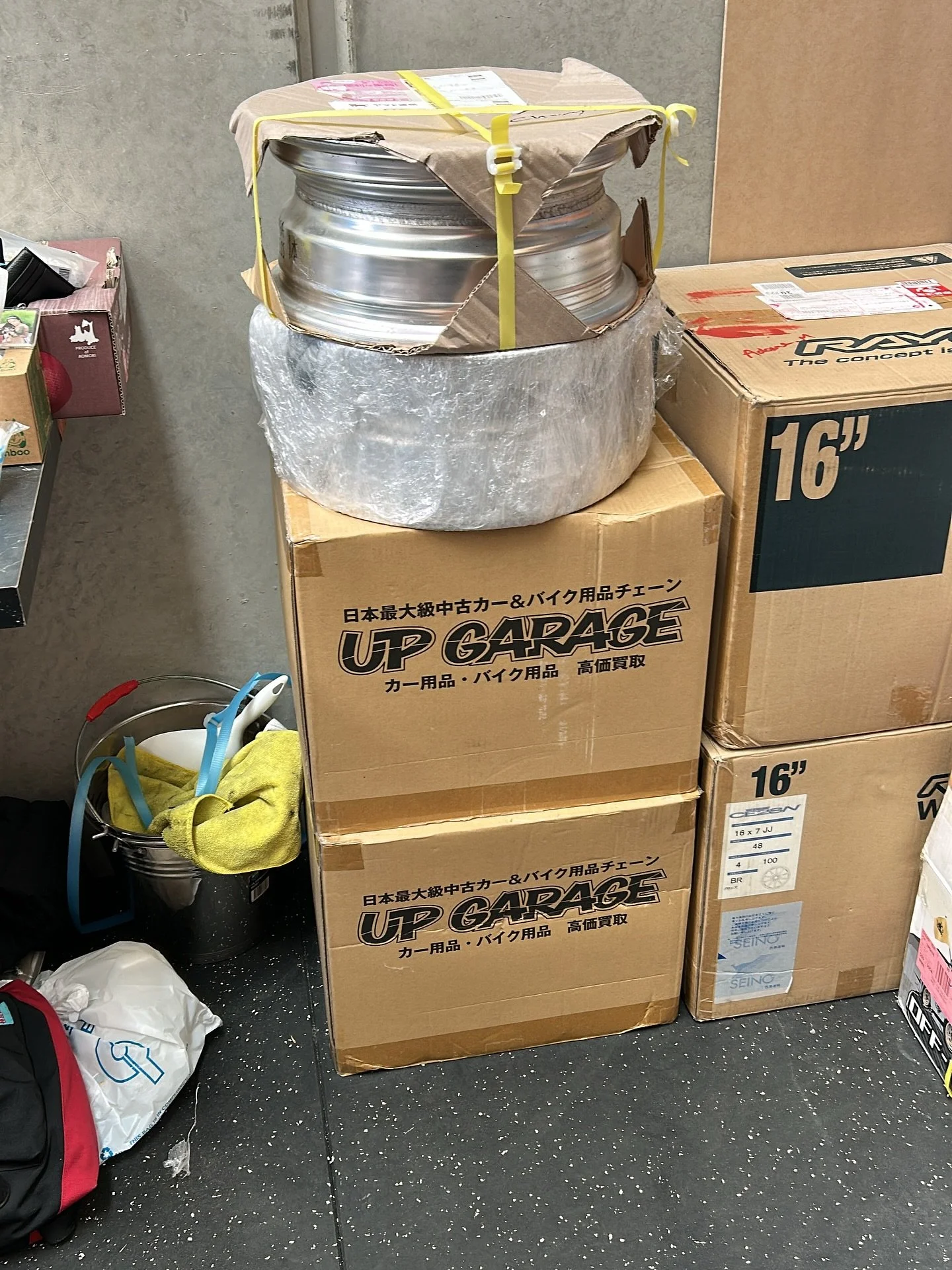 A few flicks from our most recent container unloading day.

This was our September container. Look at all the bumpers! I think we had more than 10 bumpers in this container.

If you&rsquo;re interested in importing with us, we are currently filling u