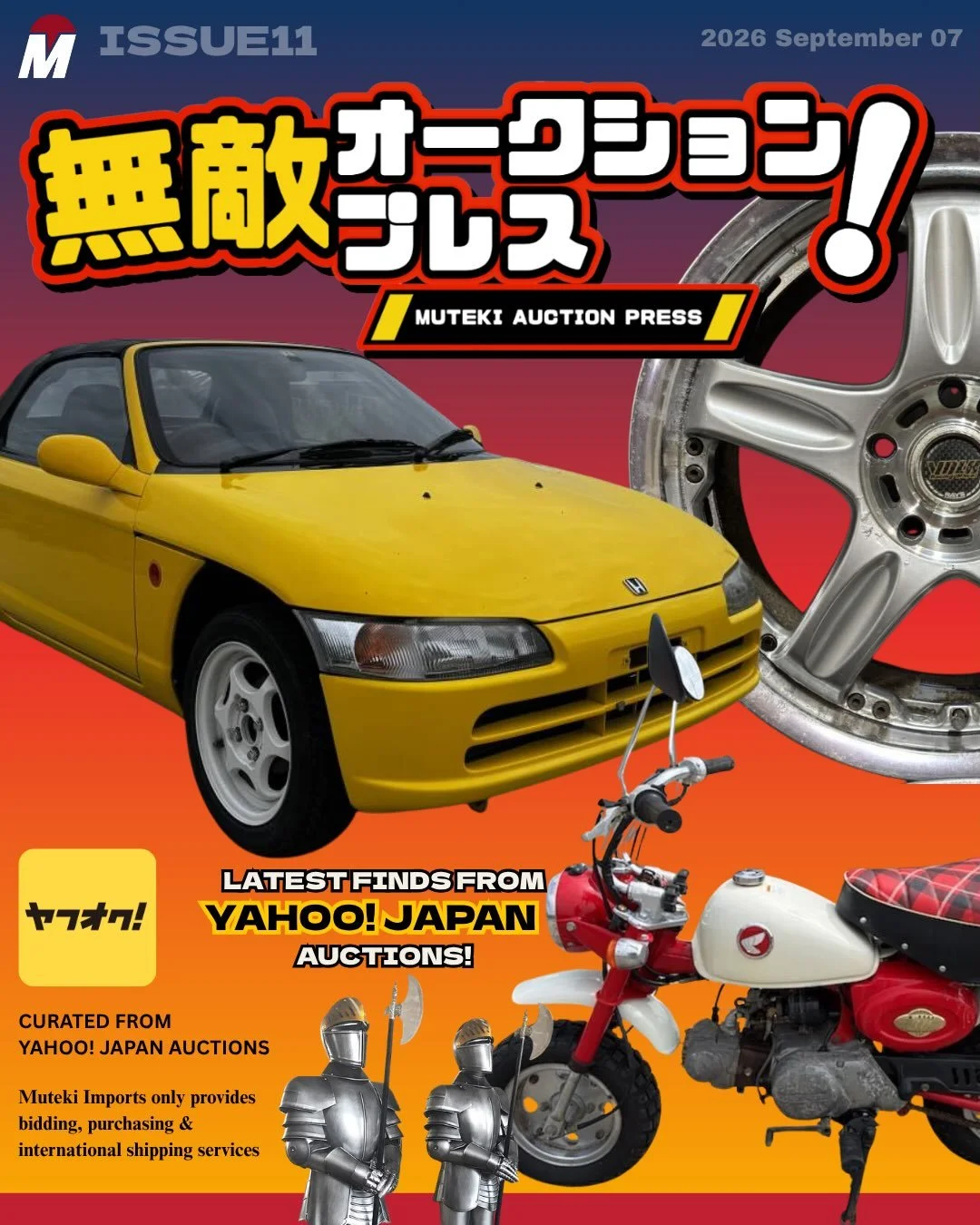 MUTEKI MAGAZINE ISSUE #11 

This week we have a slightly longer issue with more auction posts for your viewing pleasure. If anything catches your eye, do send us a DM and we will be happy to provide you will more details and help you out. Happy Monda