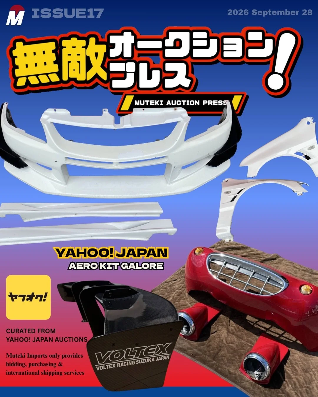 MUTEKI MAGAZINE ISSUE #17

A bunch of aero kits in todays issue! DM us if anything interests you and we will send you the details. Happy Monday!

.
.
.
.

#jdm
#yahooauctionsjapan
#mutekiimports