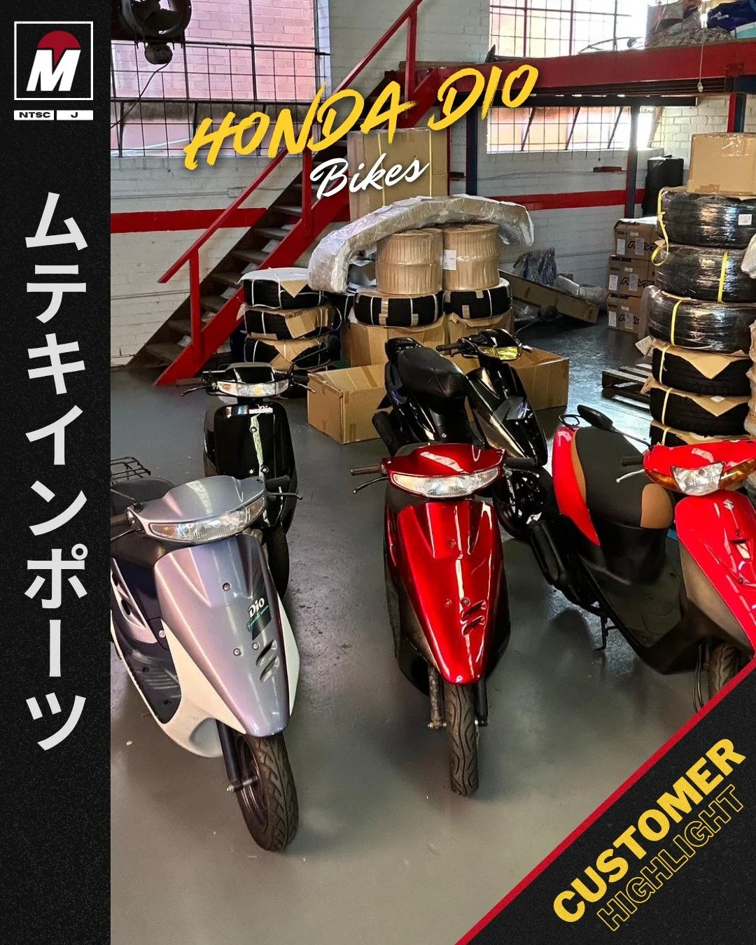 CUSTOMER HIGHLIGHT - Monji is one of our regular customers, and this time he came to us wanting to import a bunch of Honda Dio bikes from Japan.

We sourced the bikes through Yahoo Auctions Japan, successfully winning each of the auctions on Monji's 