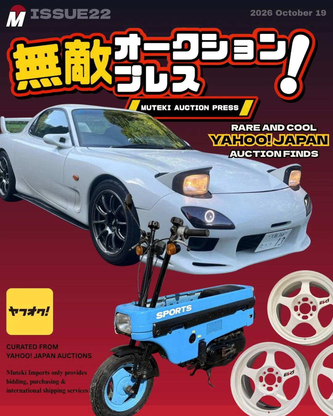 Honda Nationals is over so we&rsquo;re back with more auctions 😎 Send us a DM if anything interests you and we&rsquo;ll send the links. Happy Monday!

.
.
.
.

#yahooauction 
#jdm
#japan
#imported 
#mutekiimports
