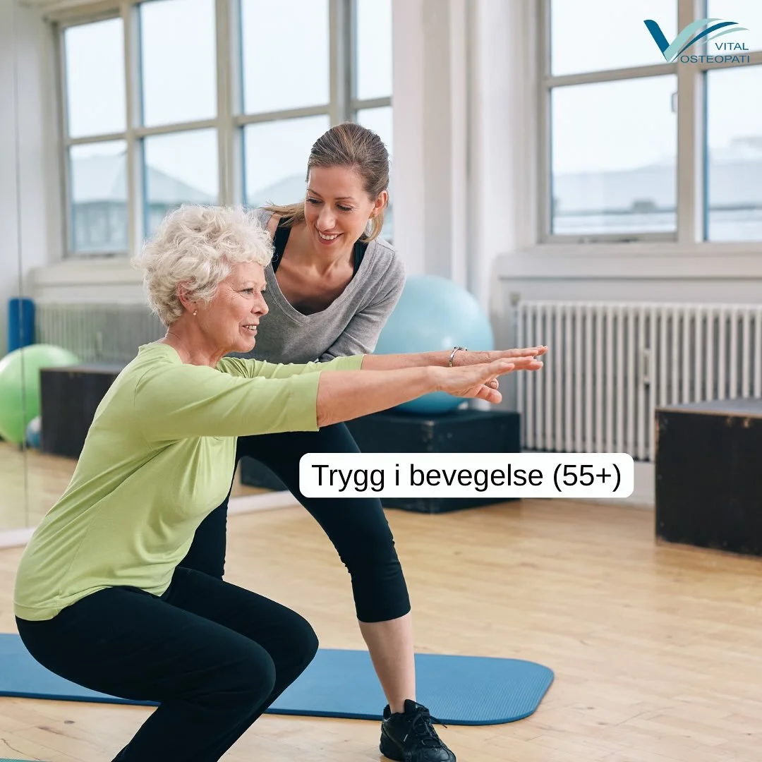 KURS MED OPPSTART NESTE UKE (44): Trygg i bevegelse🌟
Føler du deg ustø når du går? Nå kan du delta på kurs med fokus på styrketrening for å forhindre fall! Dette kurset er optimalt for å t&arin