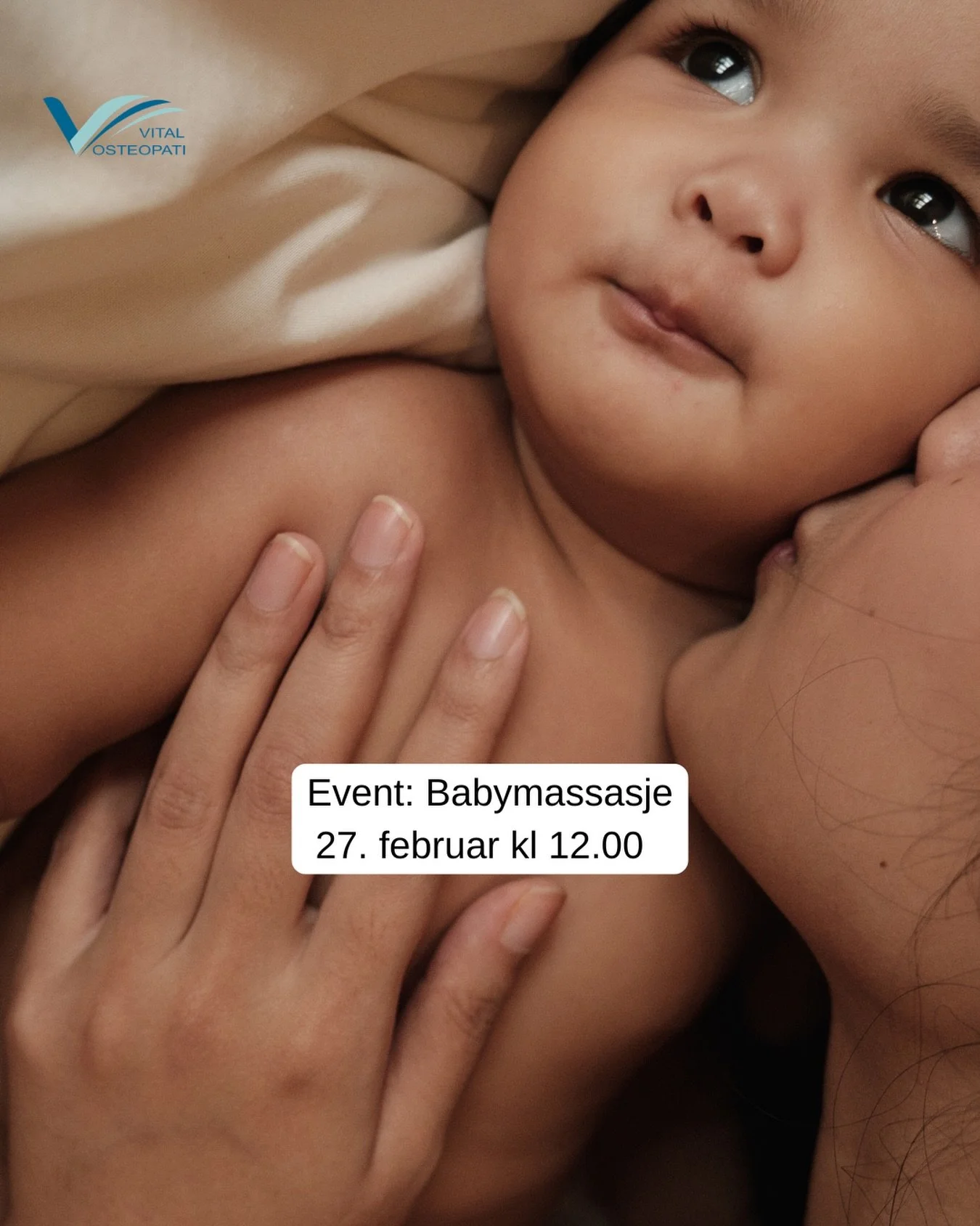 Event: Babymassasje 27. februar kl 12.00👶🏼 
2 ledige plasser! 

N&aelig;rhet, samspill og praktisk veiledning🩵 

Dette l&aelig;rer du:
🔹Grunnleggende teknikker for babymassasje
🔹Hvordan massasje kan lindre kolikk, luftplager og fremme s&oslash;v