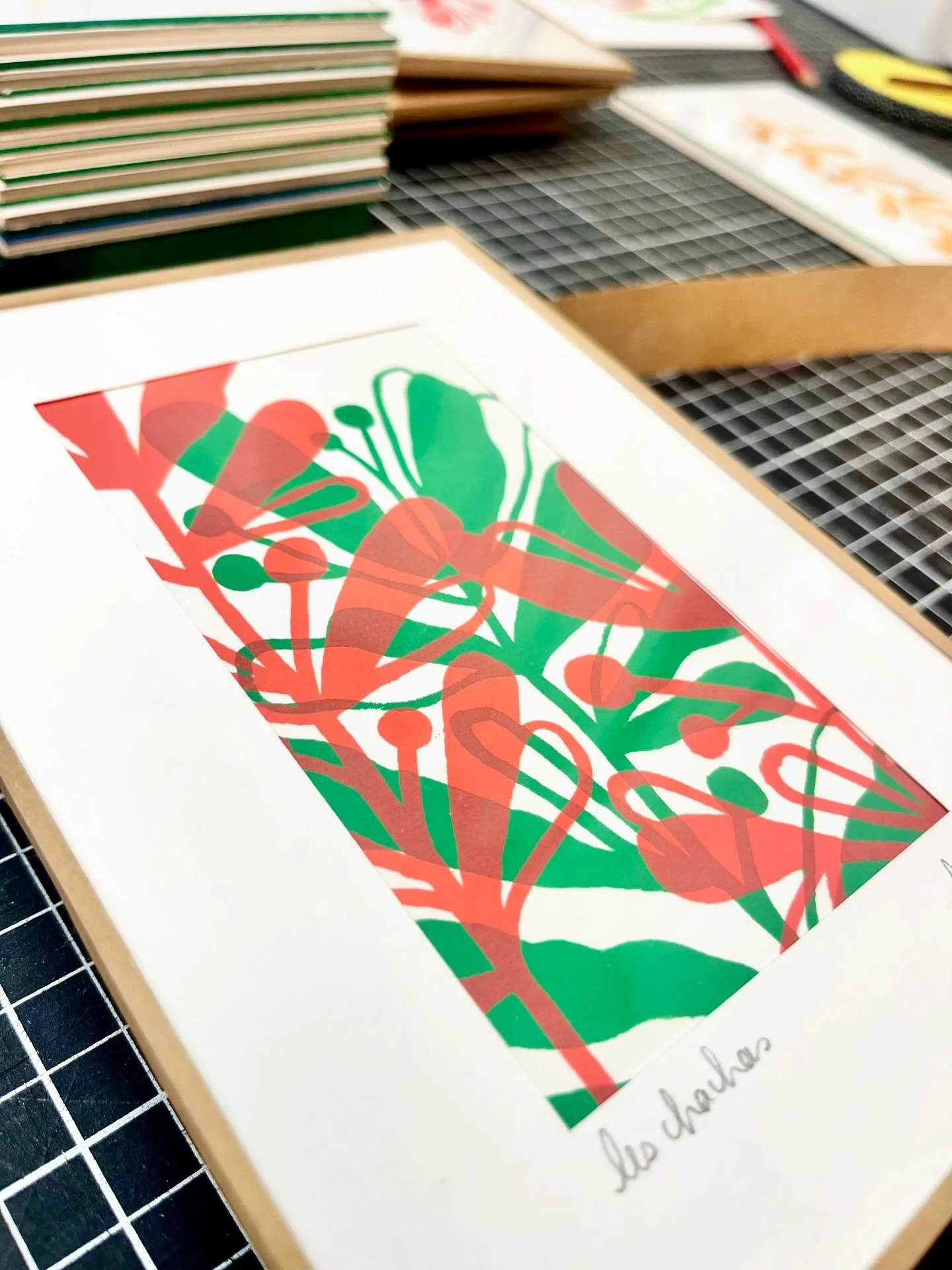 Aujourd&rsquo;hui je vais chercher mon stock au @forummetiersdartjublains, et la semaine prochaine je fais un point sur ce qu&rsquo;il reste et je mets le s&eacute;rigraphies en ligne ! 

👌#reprise #endouceur #janvier #serigraphie #stock