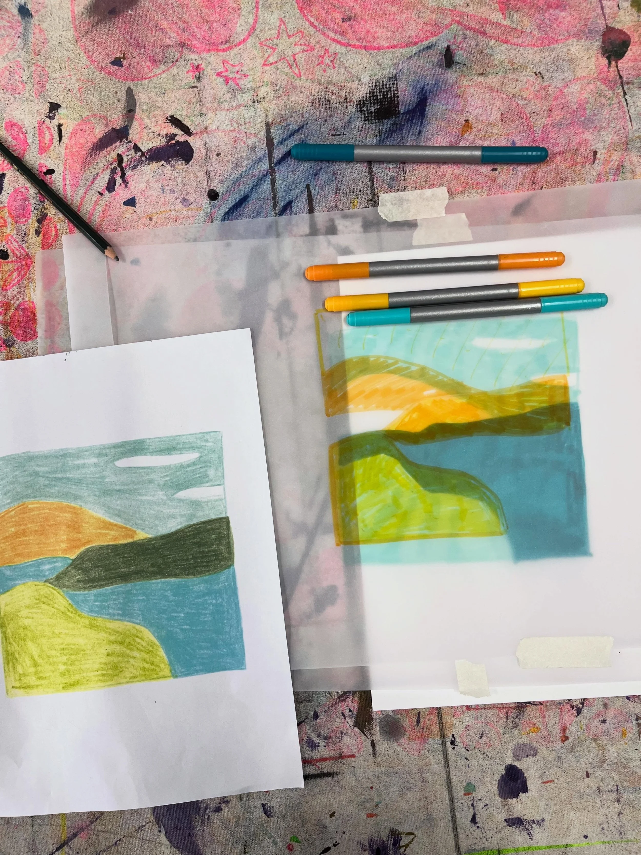 Cette semaine je suis &agrave; Lyon pour une formation.
Je plonge dans la couleur pour approfondir cette technique avec laquelle je t&acirc;tonne depuis des ann&eacute;es, par peur ou par manque temps : la s&eacute;rigraphie ! 

#formation #artiste #