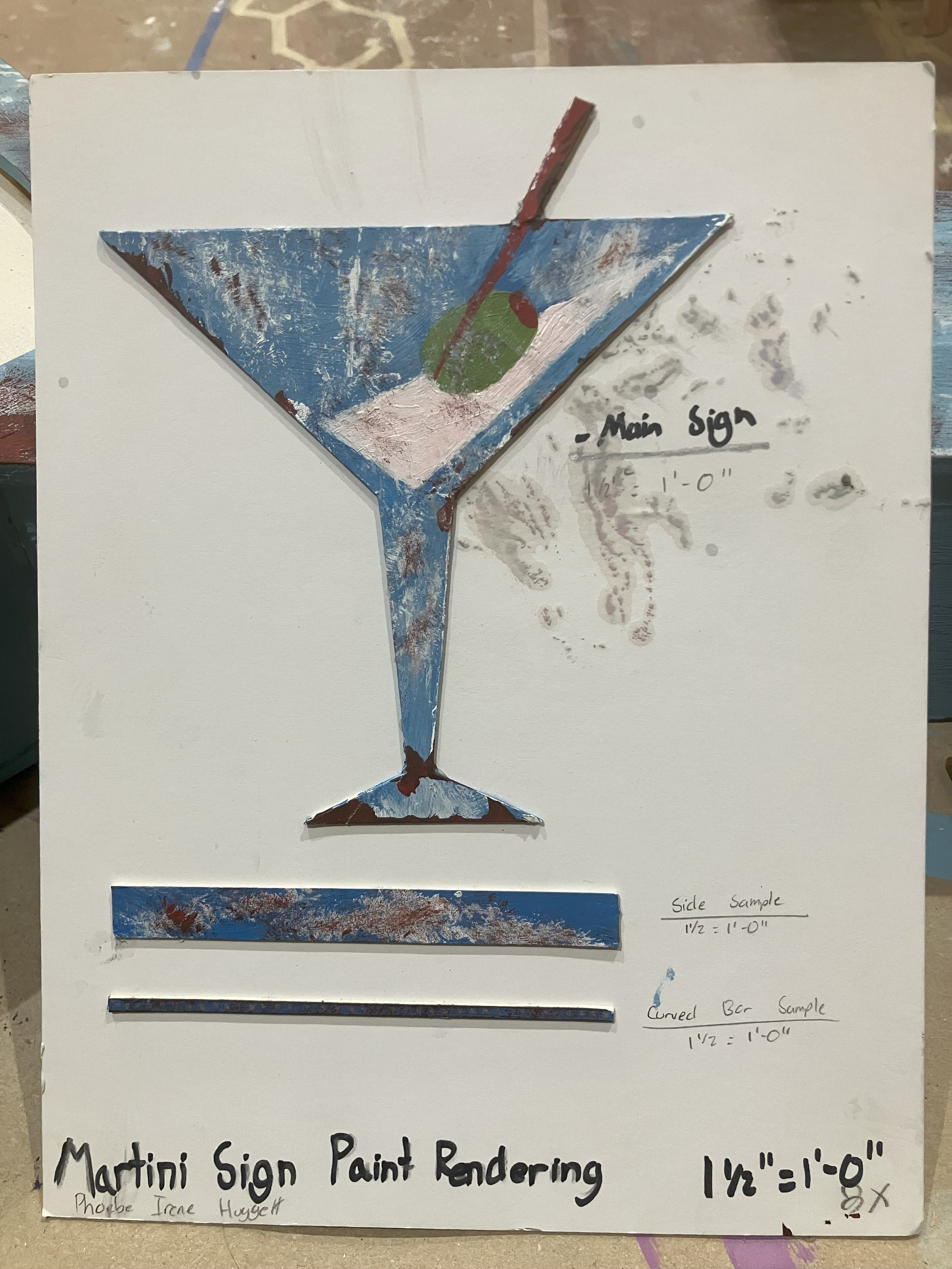 Martini Sign Rendering