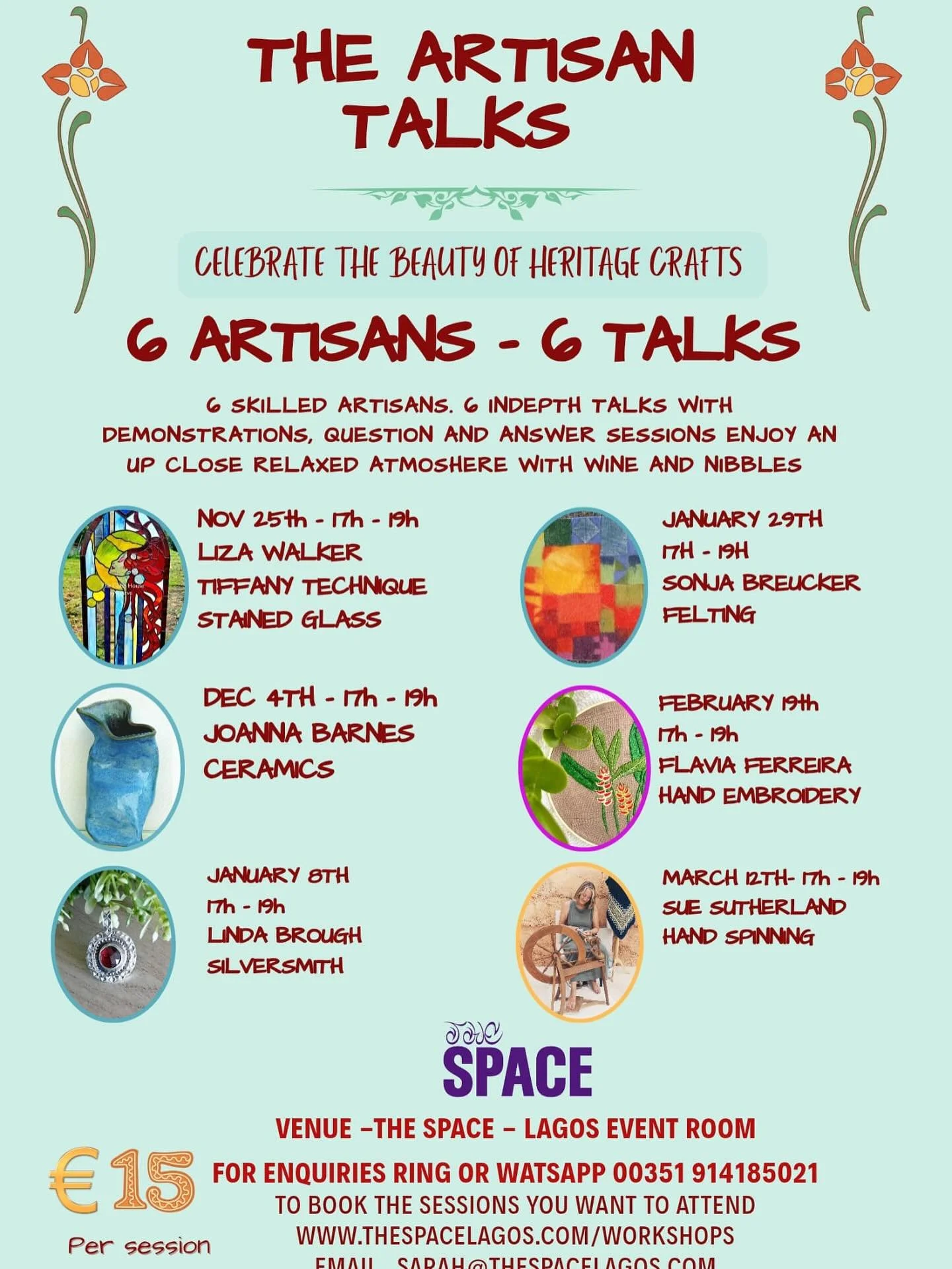 🌟 Discover the stories behind the craft and support your local artists 
 
⭐️ Our new Artisan Talks series brings together makers, artists and creatives to share their journeys, inspiration, and the skills that shape their work. Each session is a cha