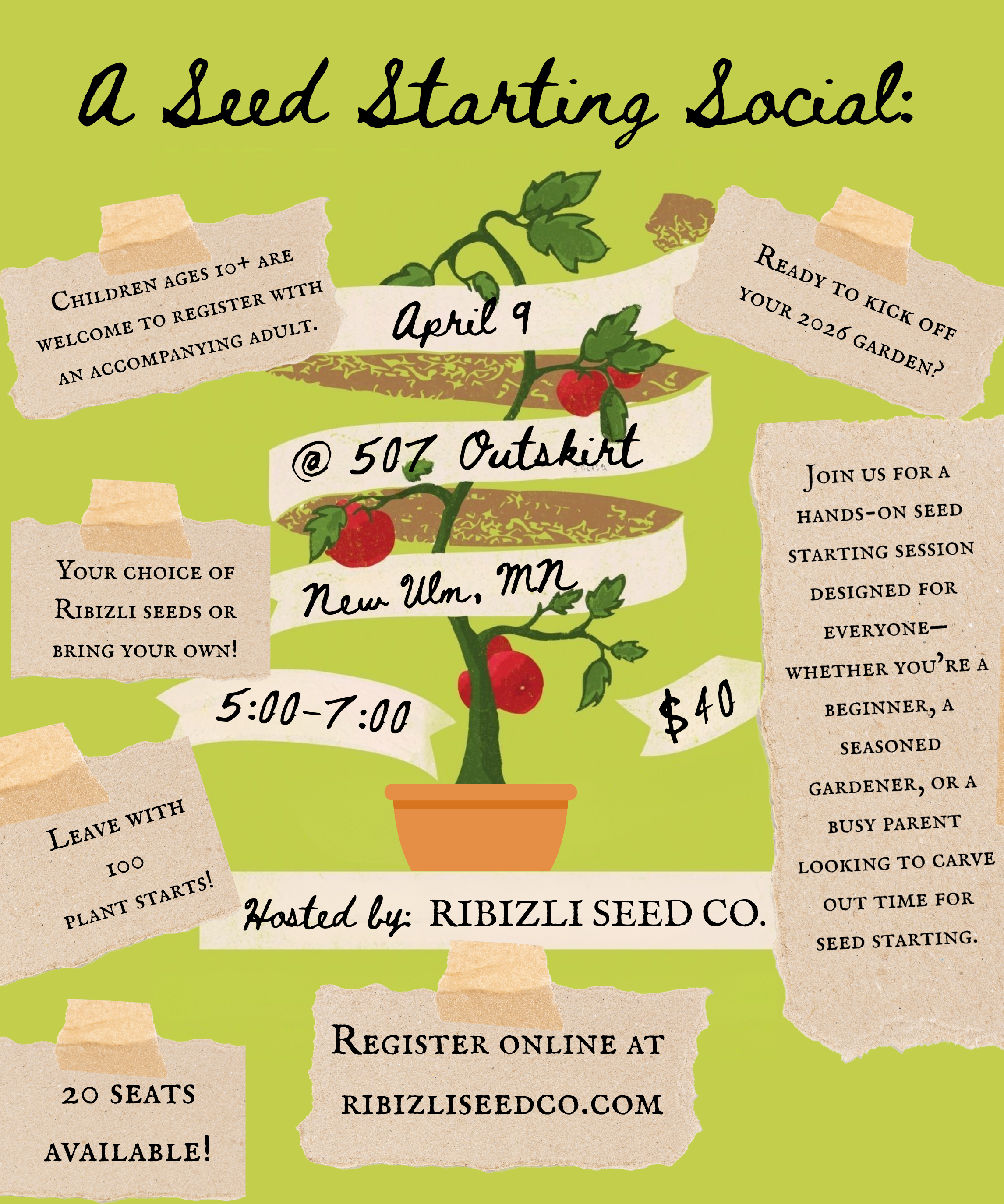 Seed Starting Social: April 9