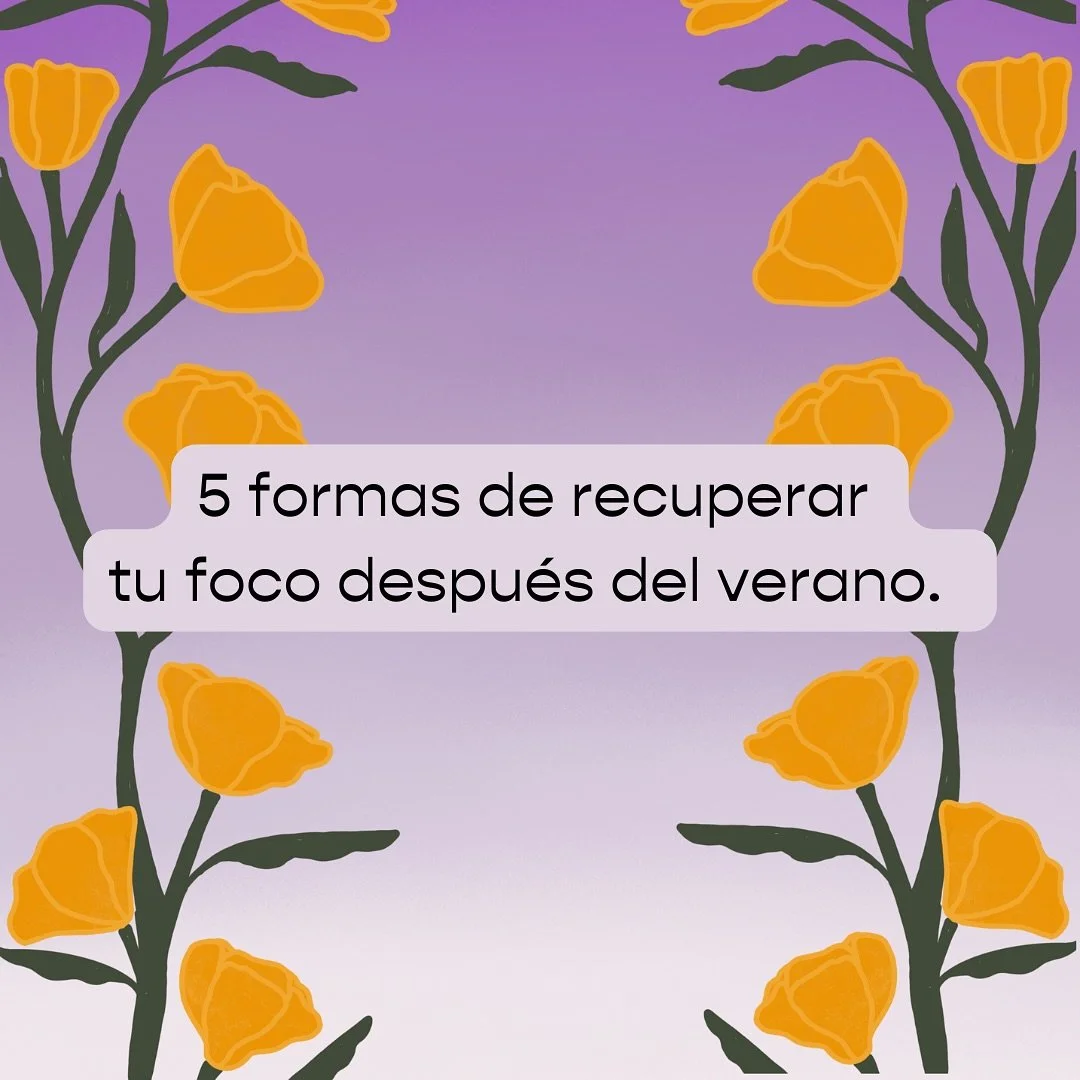 Despu&eacute;s del verano cuesta volver a encontrar el ritmo. 

Entre mochilas, emails acumulados y nuevas rutinas, el foco parece irse por todas partes. 

Estas 5 formas sencillas te ayudar&aacute;n a retomar tu energ&iacute;a y volver a trabajar co