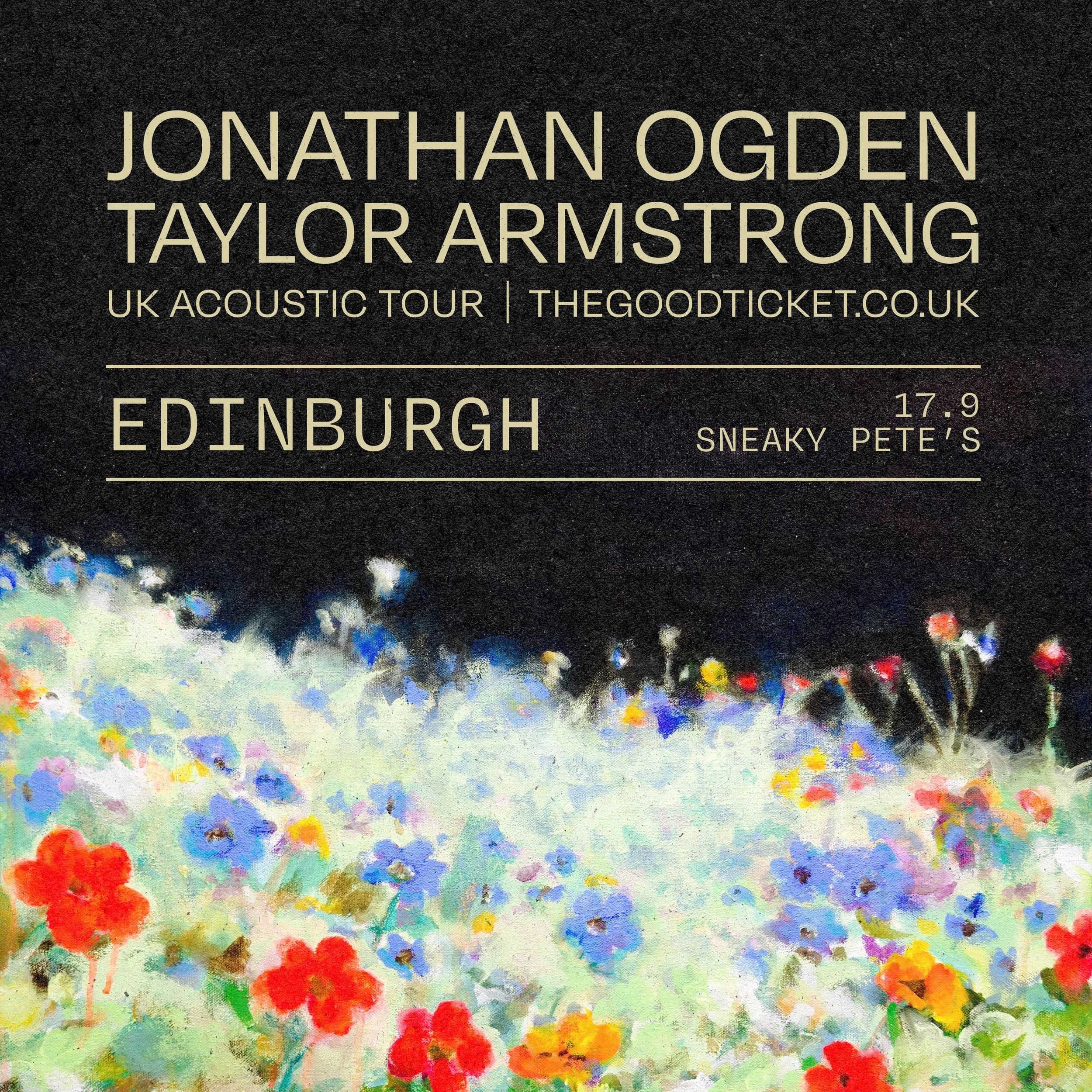 Jonathan Ogden & Taylor Armstrong: UK Acoustic Tour | Edinburgh, UK