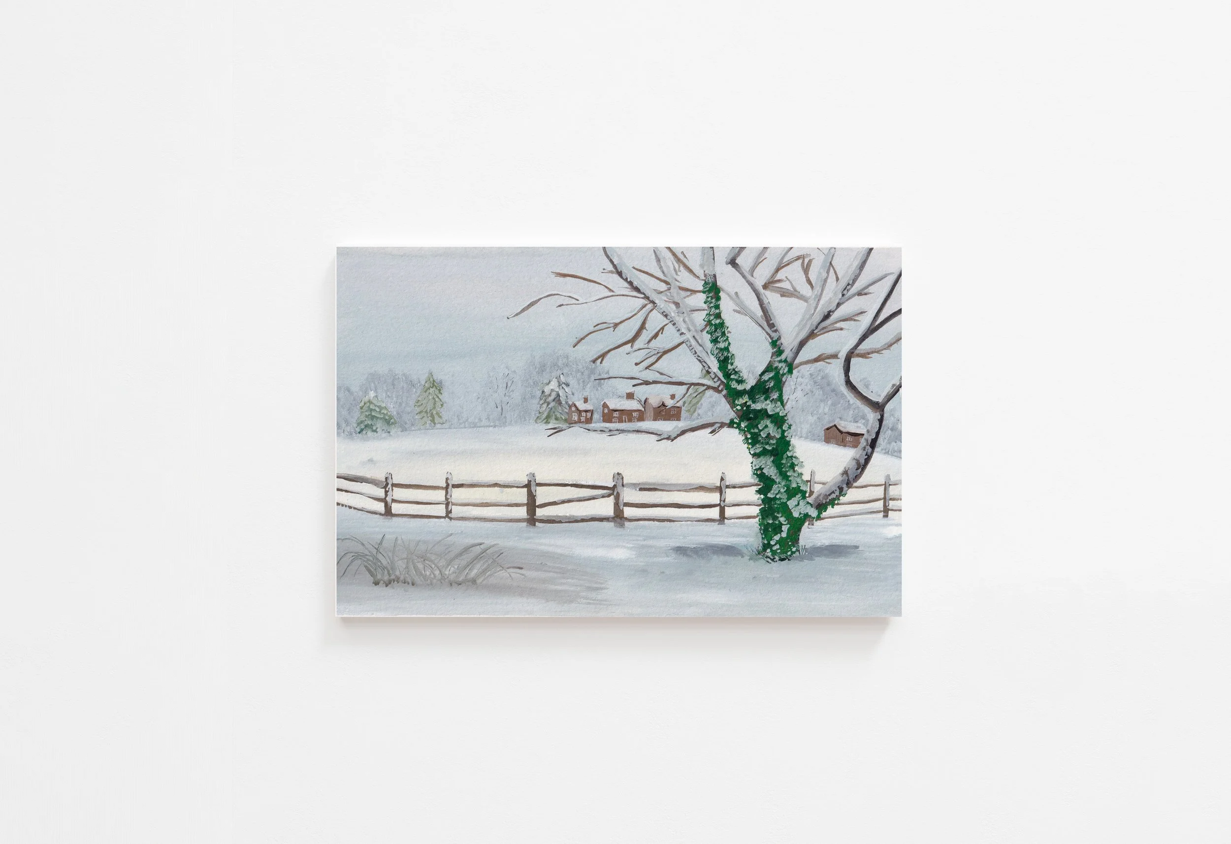 Snow in Gingerbread Village