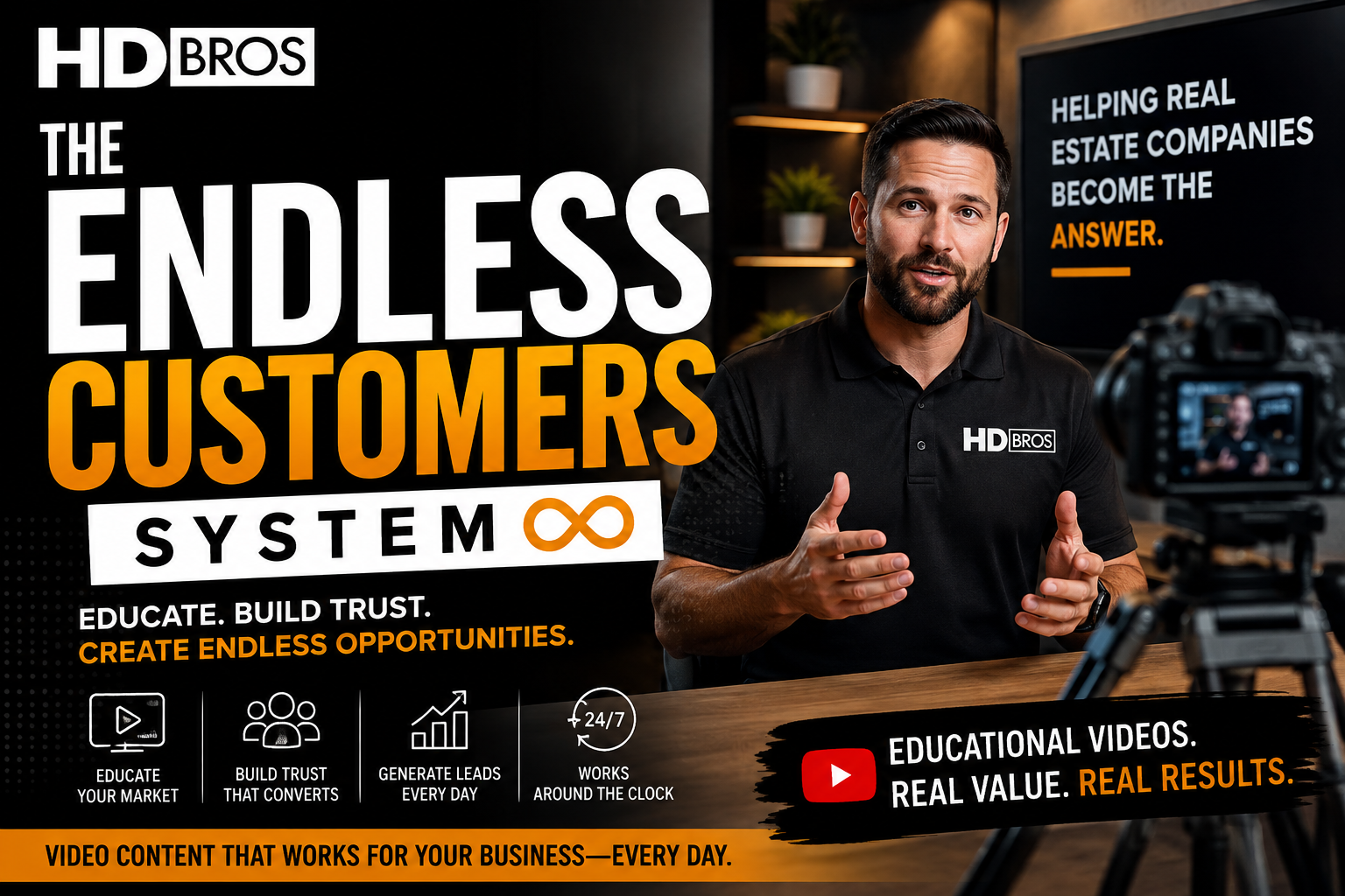 The Endless Customers System: How Educational Videos Can Create a Steady Stream of New Business