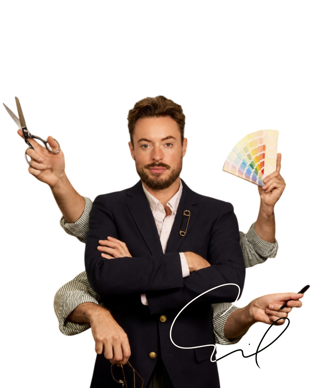 Personal Stylist and Wardrobe Planner holding objects
