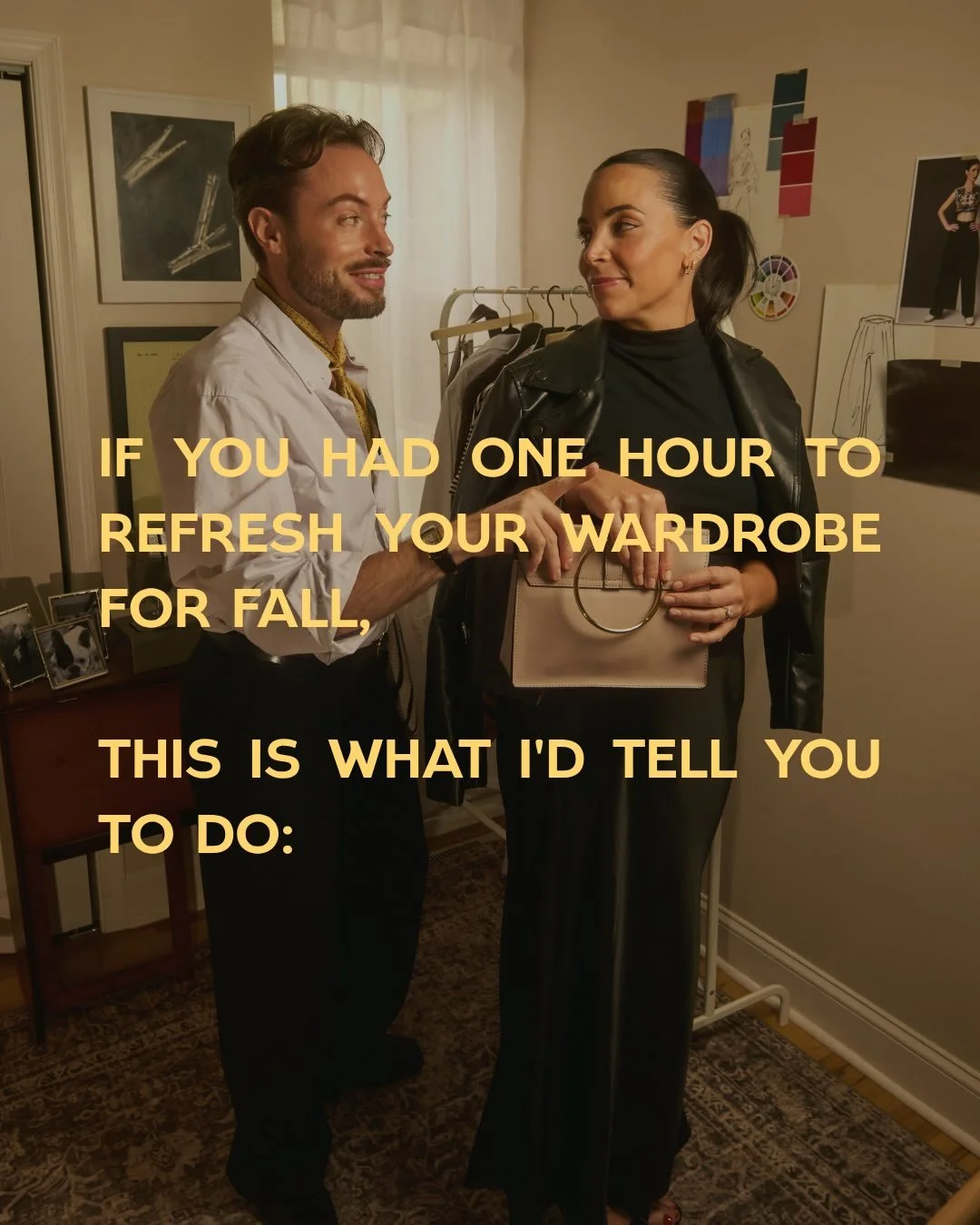 The calendar still technically says summer, but the stores have been ready for fall for months! 🍂

Lucky for you, I have an easy one-hour system to get your wardrobe ready for the new season... and the best part? It won't cost you a dime! 😎

With a