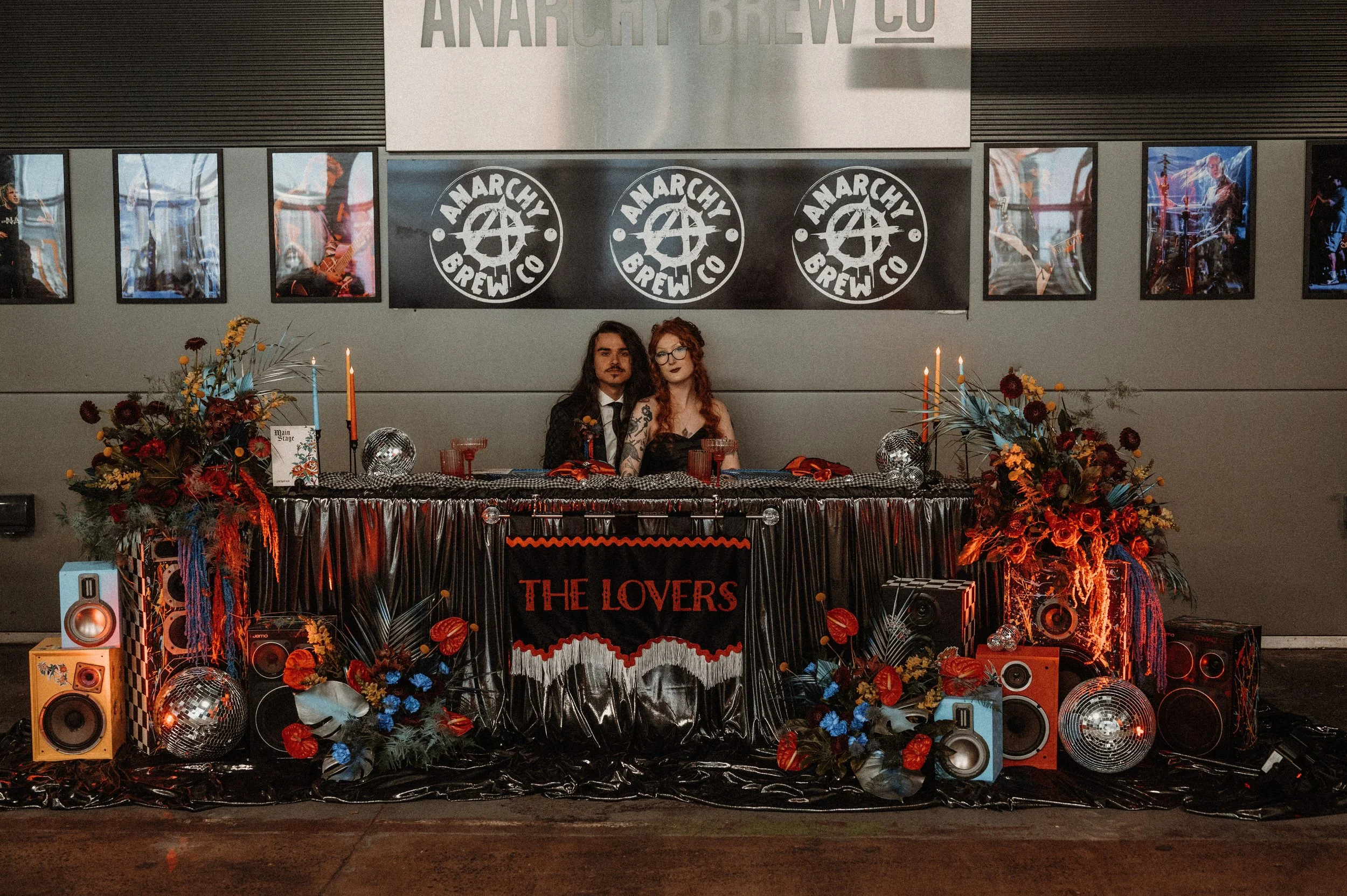 Cherry on Pop Alternative Wedding stylist sweetheart table styling